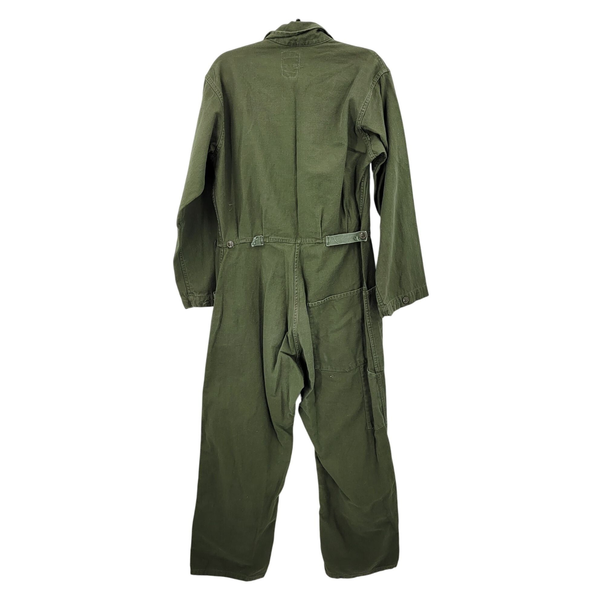 Vintage Vintage US Army OG-107 Cotton Sateen Coveralls M Army Green Size US 36 / EU 52 - 2 Thumbnail