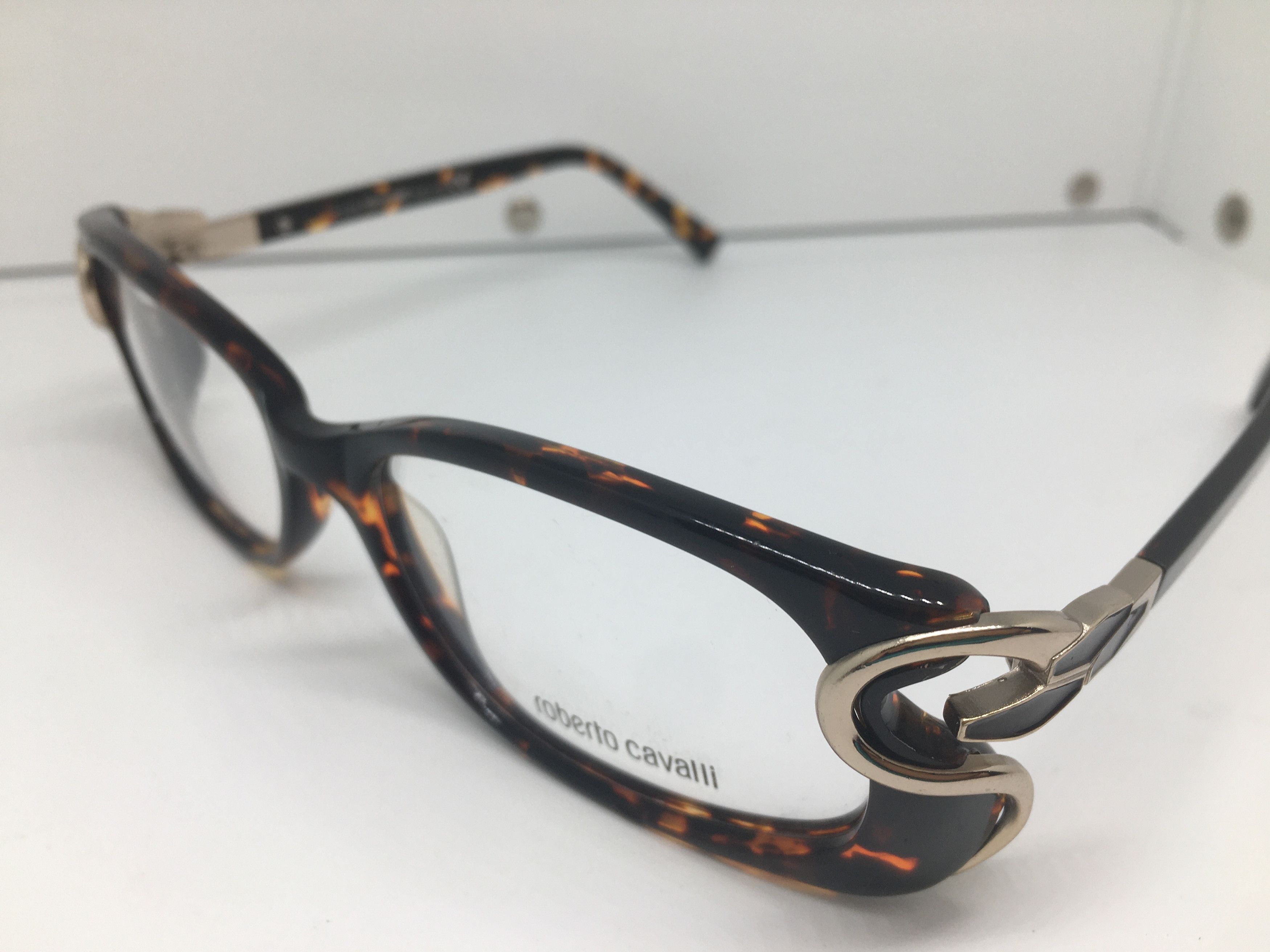 Just Cavalli Just Cavalli Tortoise Acetate Eyeglasses Frame Size ONE SIZE - 3 Thumbnail