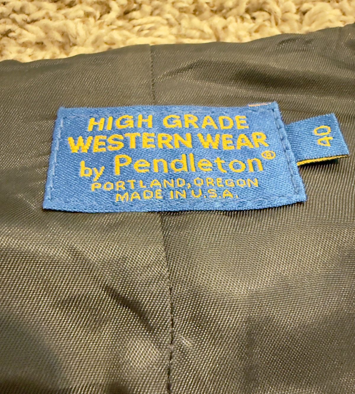 Pendleton Vintage Pendleton Western Wool Vest Size 40 Made in USA Size US M / EU 48-50 / 2 - 3 Thumbnail
