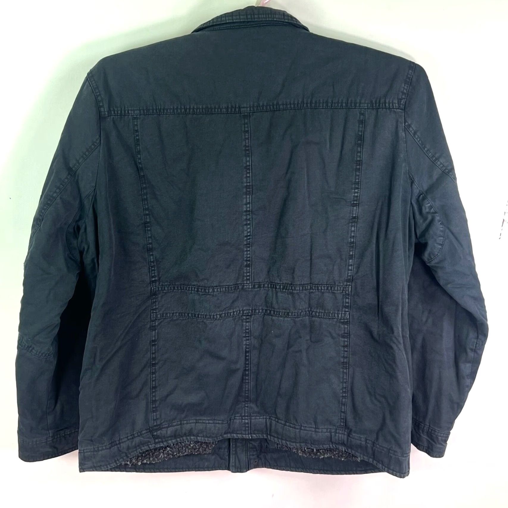 Levi's VINTAGE Levi's Trucker Jacket Denim Sherpa Lined Black Size XL Mens 56in Chest 90s USA Made & Crafted Jacket Size US XL / EU 56 / 4 - 7 Thumbnail