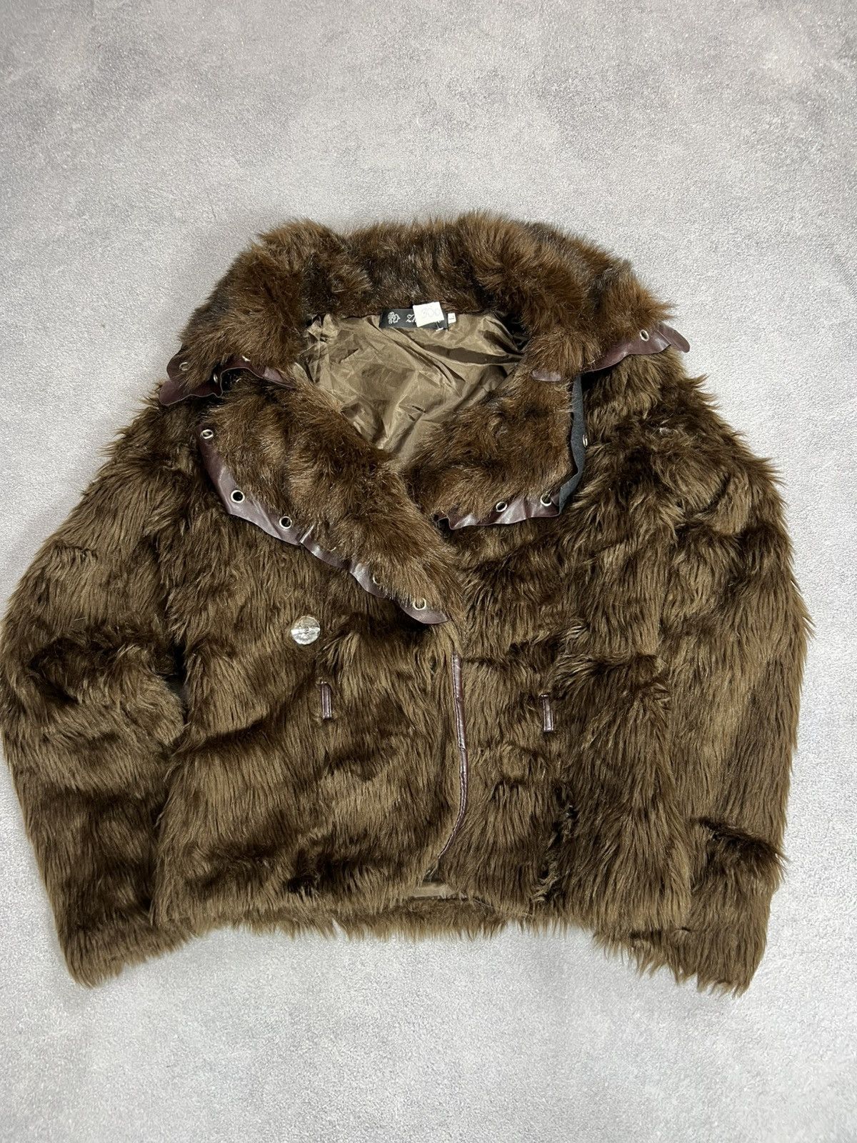 Vintage RARE vintage faux fur BARBIE CROPPED coat jacket Y2K Size US S / EU 44-46 / 1 - 3 Thumbnail