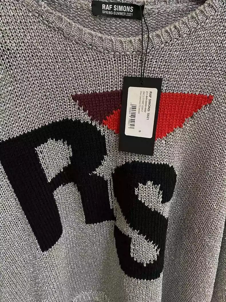 Raf Simons Raf simons Silver glitter sweater-2505 Size US S / EU 44-46 / 1 - 2 Thumbnail