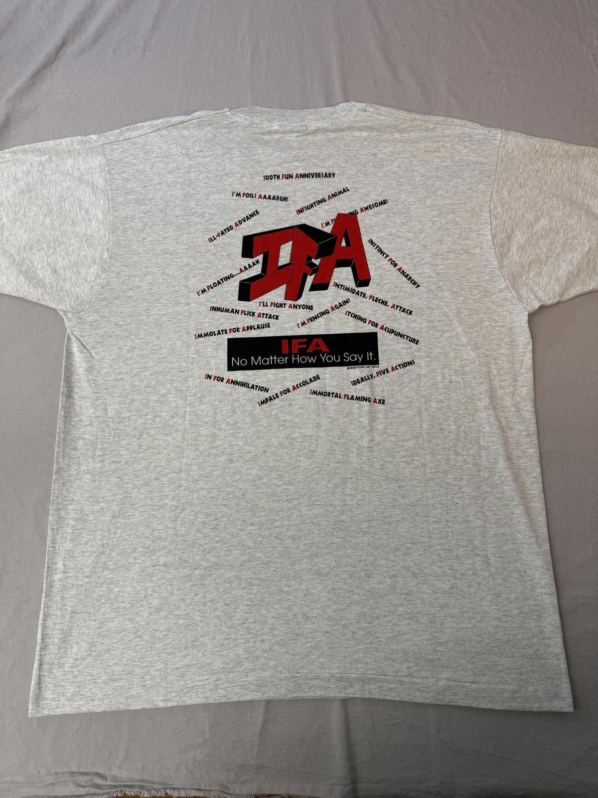 Fruit Of The Loom VTG Fencing T-shirt IFA Championships MIT 1994 Tee XL Size US XL / EU 56 / 4 - 2 Thumbnail