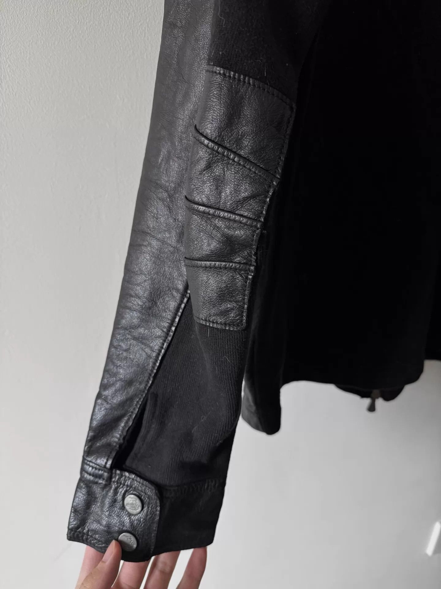 Versace Versace 00s Panelled Sheepskin Leather Pocket Jacket Size US M / EU 48-50 / 2 - 4 Thumbnail