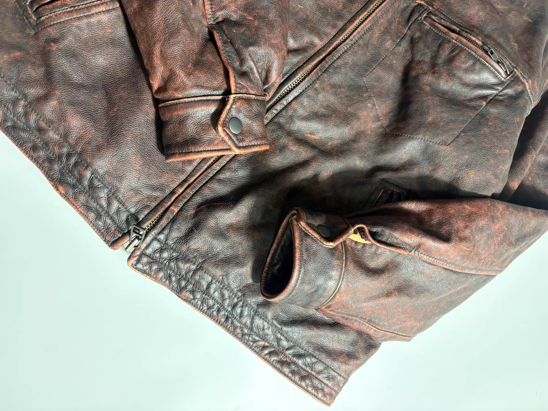 Other Prizm Works Distressed Leather Jacket L Archive Size US L / EU 52-54 / 3 - 4 Thumbnail