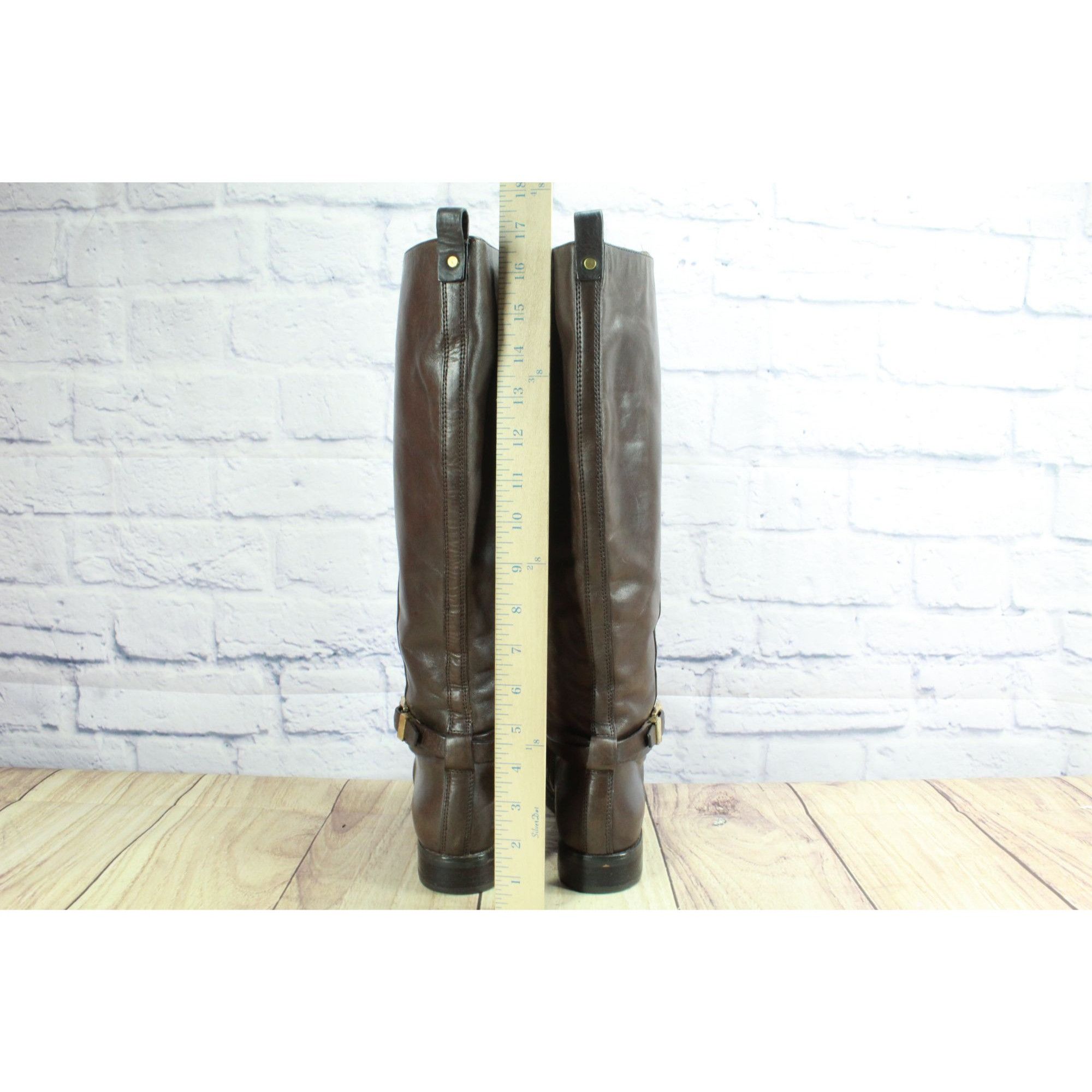 Michael Kors Michael Michael Kors Women’s Arley Brown Leather Riding Boot Size US 7.5 / IT 37.5 - 5 Thumbnail