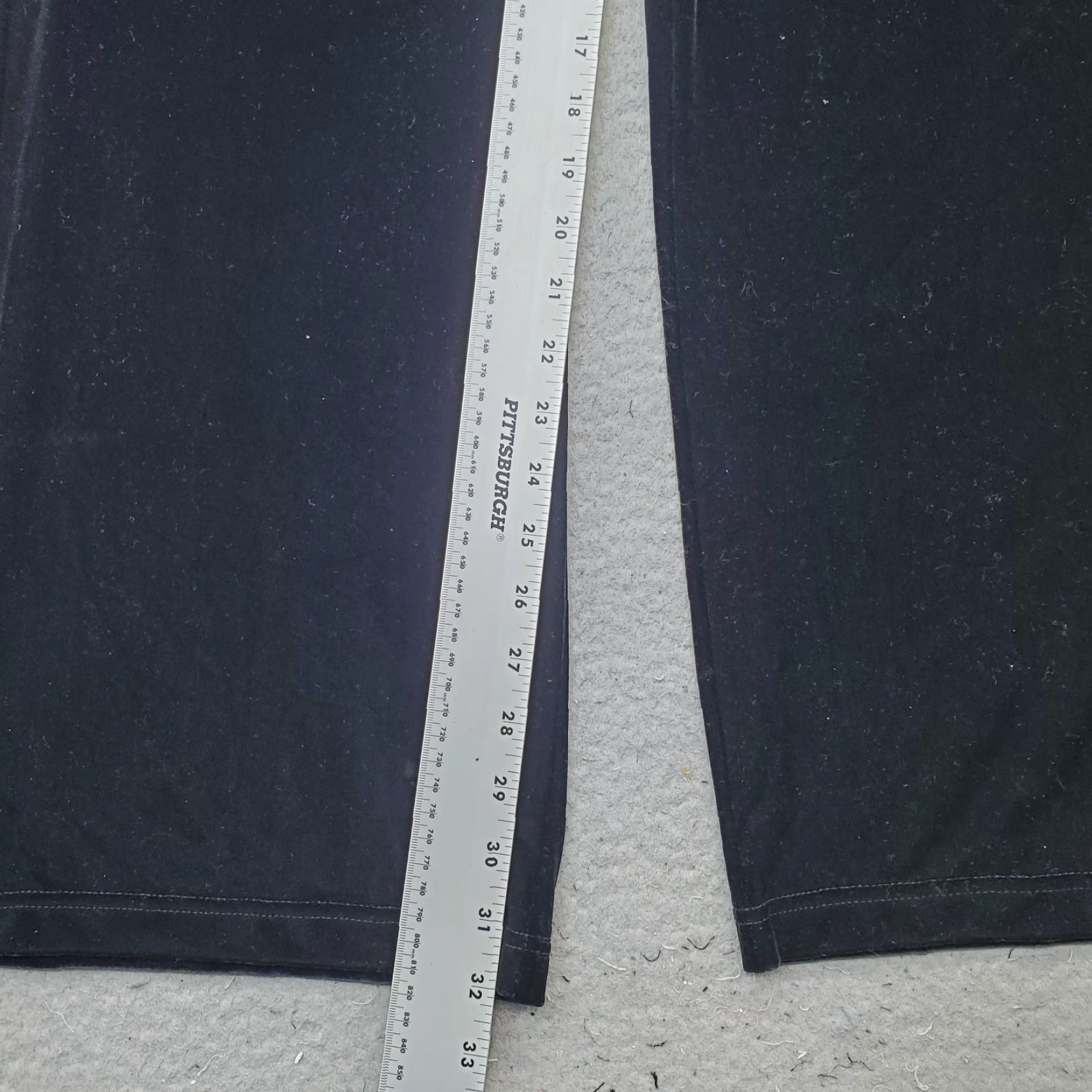 J. Jill J. Jill Velvet Pants Womens S Black Stretch Elastic Waistband Pull On Wide-Leg Pants Size 28" / US 6 / IT 42 - 4 Thumbnail