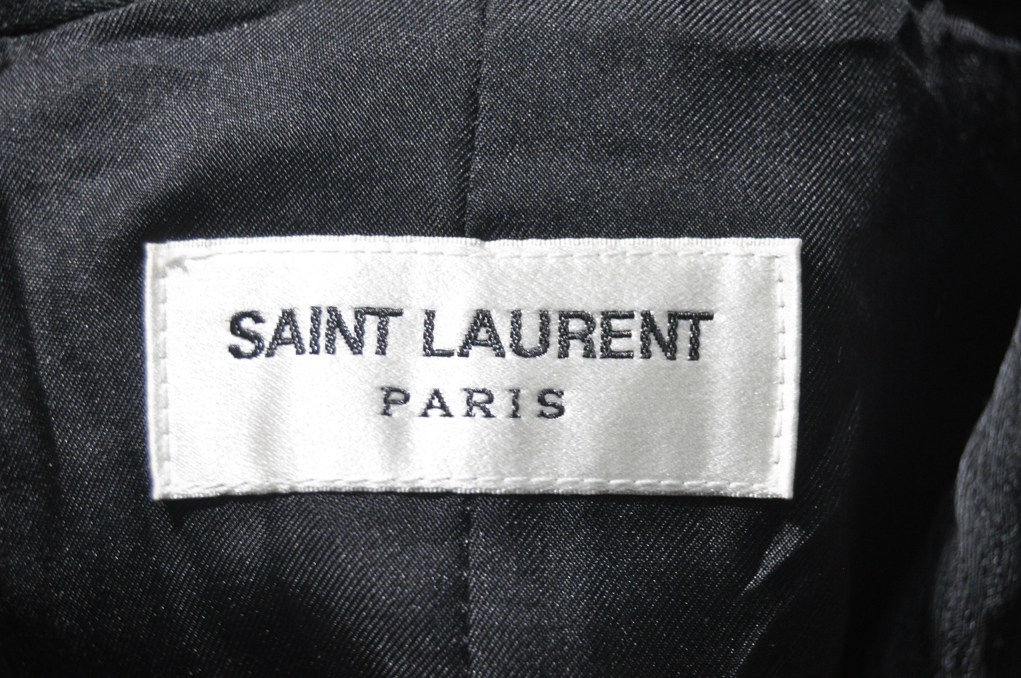 Saint Laurent Paris SLP - Pre-Fall 2019 - Stripe-Patterned Pleated Blazer Size 50R - 9 Thumbnail