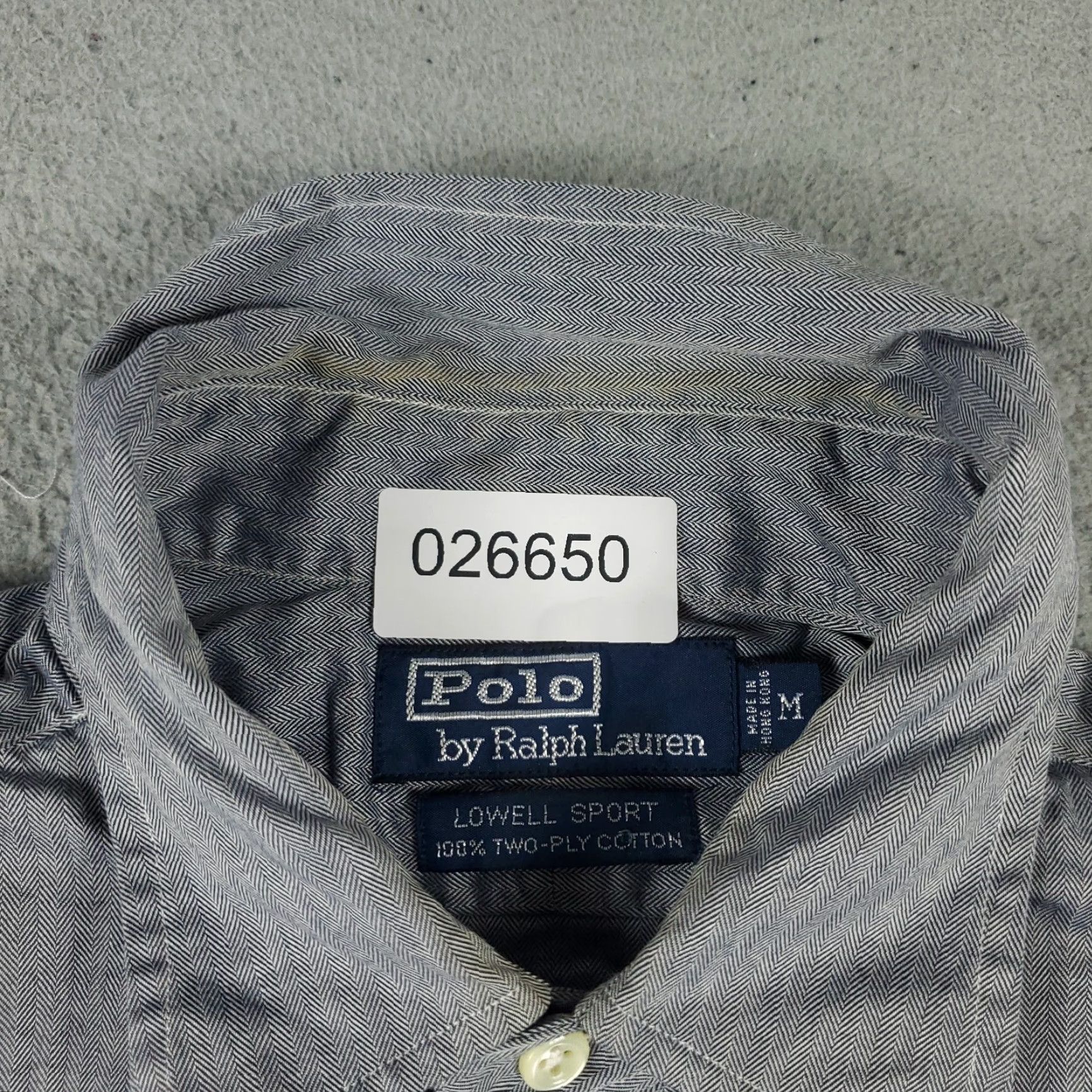 Ralph Lauren Ralph Lauren Gray Button-Up Shirt Mens Medium Long Sleeve Regular Fit Size US M / EU 48-50 / 2 - 6 Thumbnail