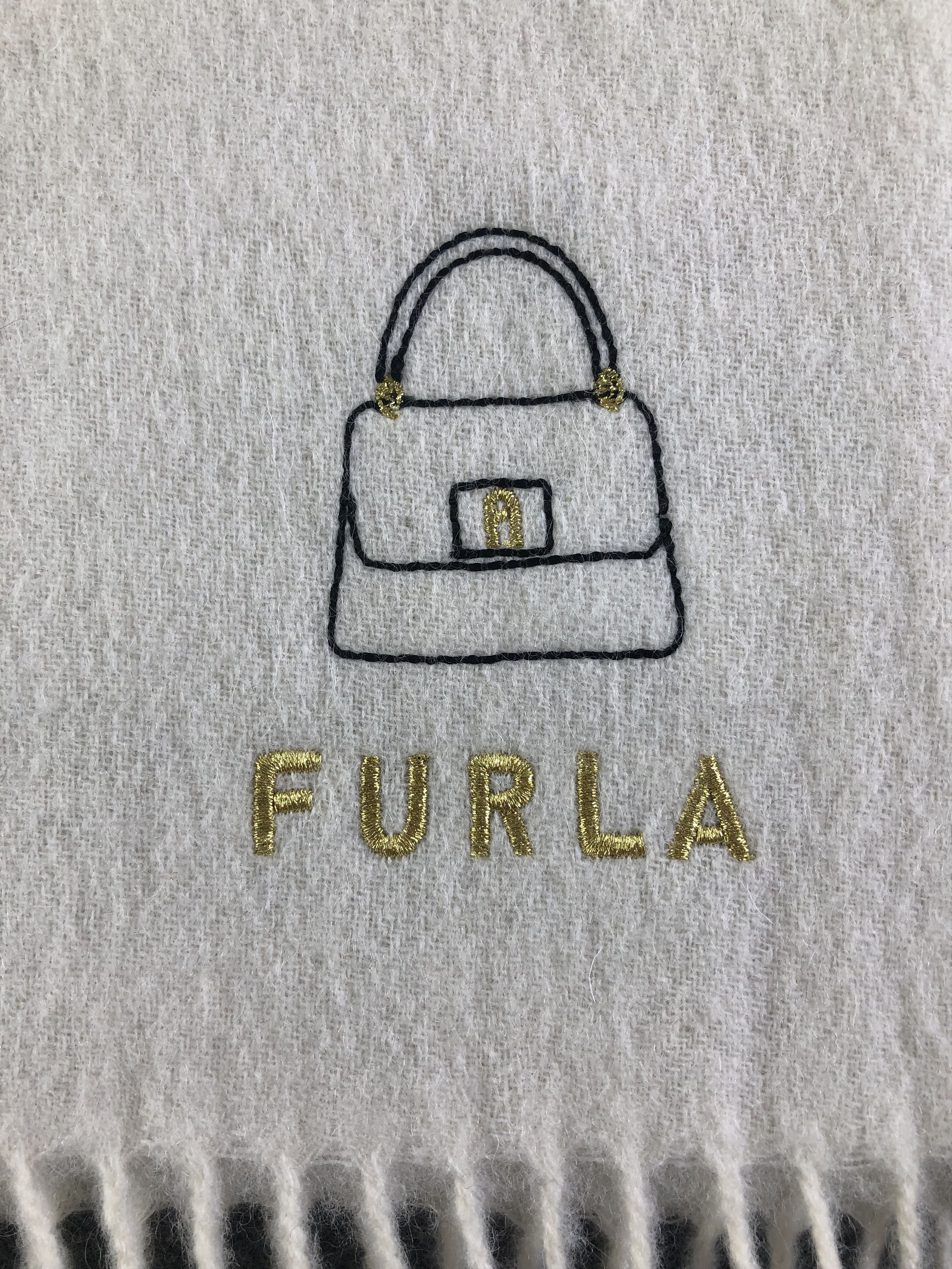 Furla × Vintage Furla Cashmere Scarf / Muffler / Neckwear SS1259 Size ONE SIZE - 4 Thumbnail