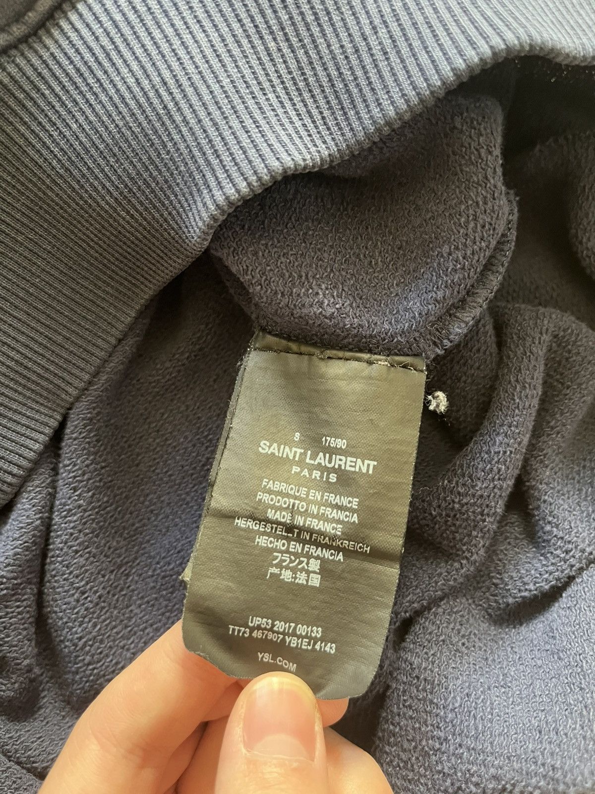 Saint Laurent Paris Saint Laurent Paris University Crewneck Size US S / EU 44-46 / 1 - 7 Thumbnail