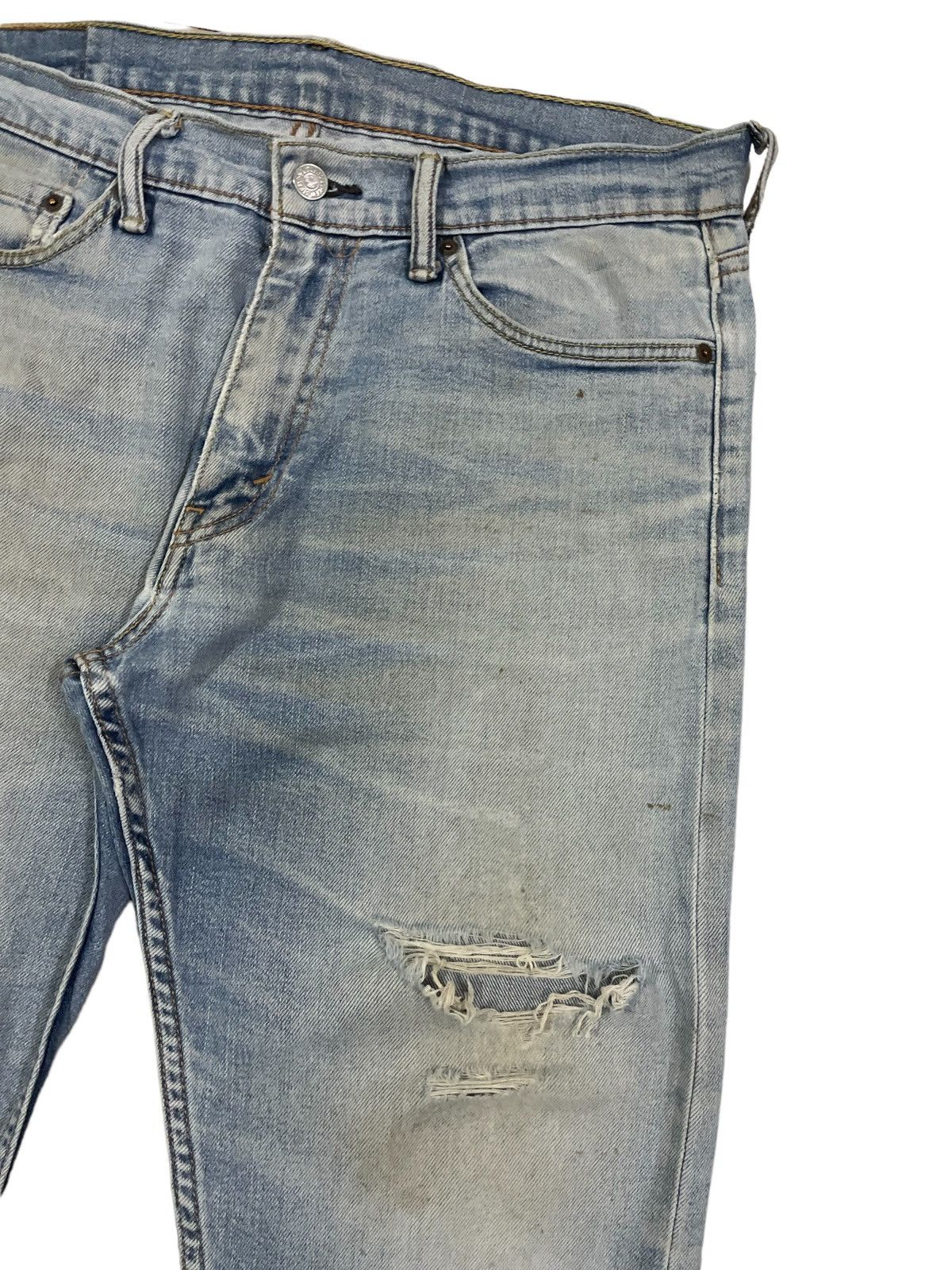 Levi's Vintage Clothing Vtg Levi’s 501 Loose Fit Straight Leg Ripped Jeans #3423 Size US 32 / EU 48 - 3 Thumbnail