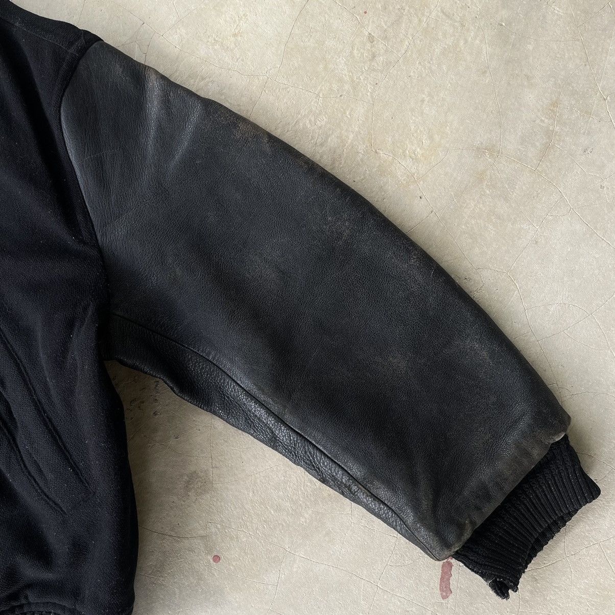 Issey Miyake JunMen By Jun Takahashi Sleeve Leather Varsity Bomber Jacket Size US M / EU 48-50 / 2 - 8 Thumbnail