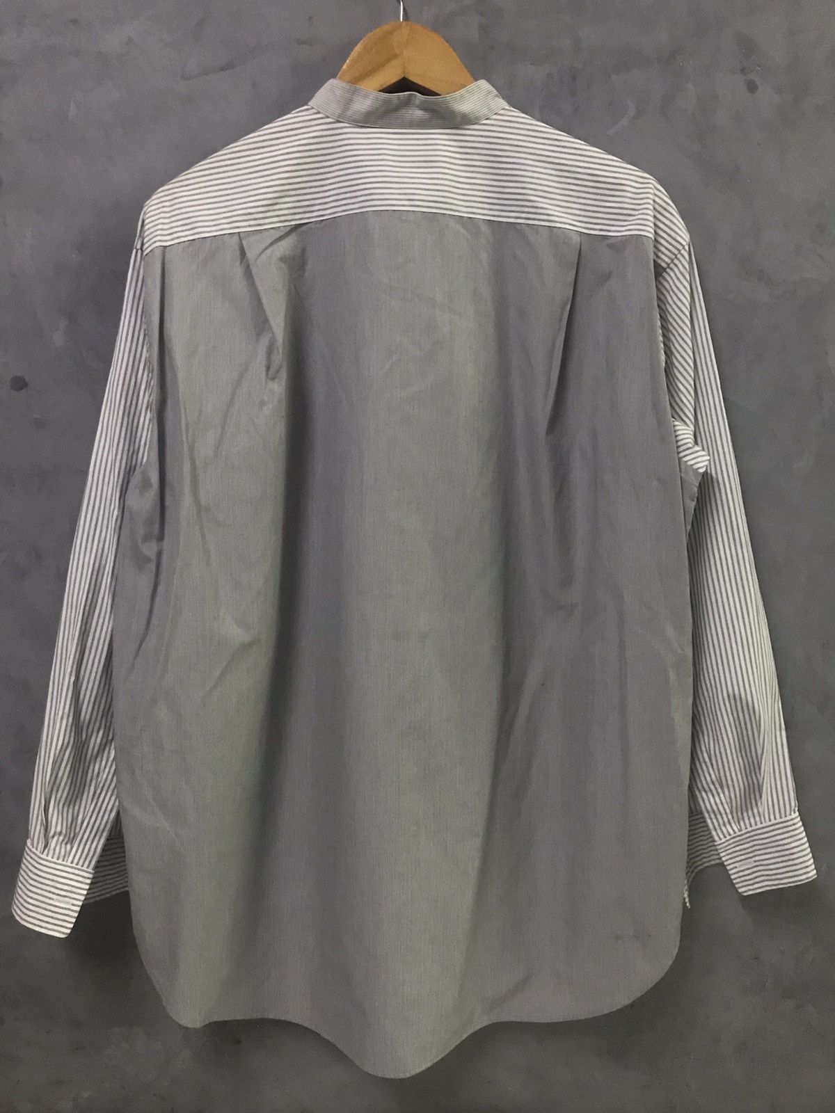 Jil Sander × Uniqlo JILL SANDER X UNIQLO - Mandarin Collar Two Tones Wide Shirts Size US L / EU 52-54 / 3 - 7 Thumbnail