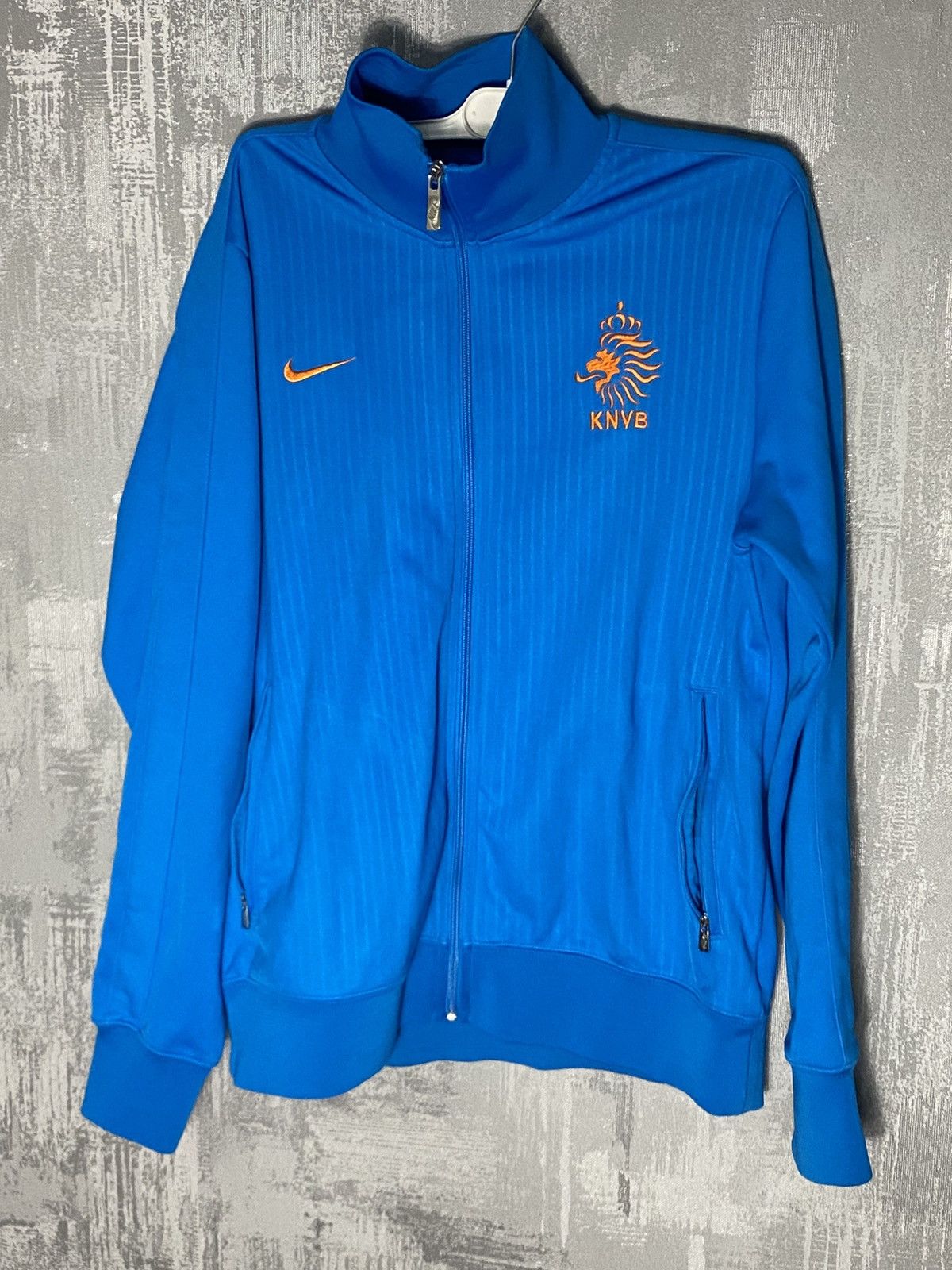 Nike Vintage Netherlands Nike Football Jacket Zip Bomber Size US L / EU 52-54 / 3 - 1 Thumbnail
