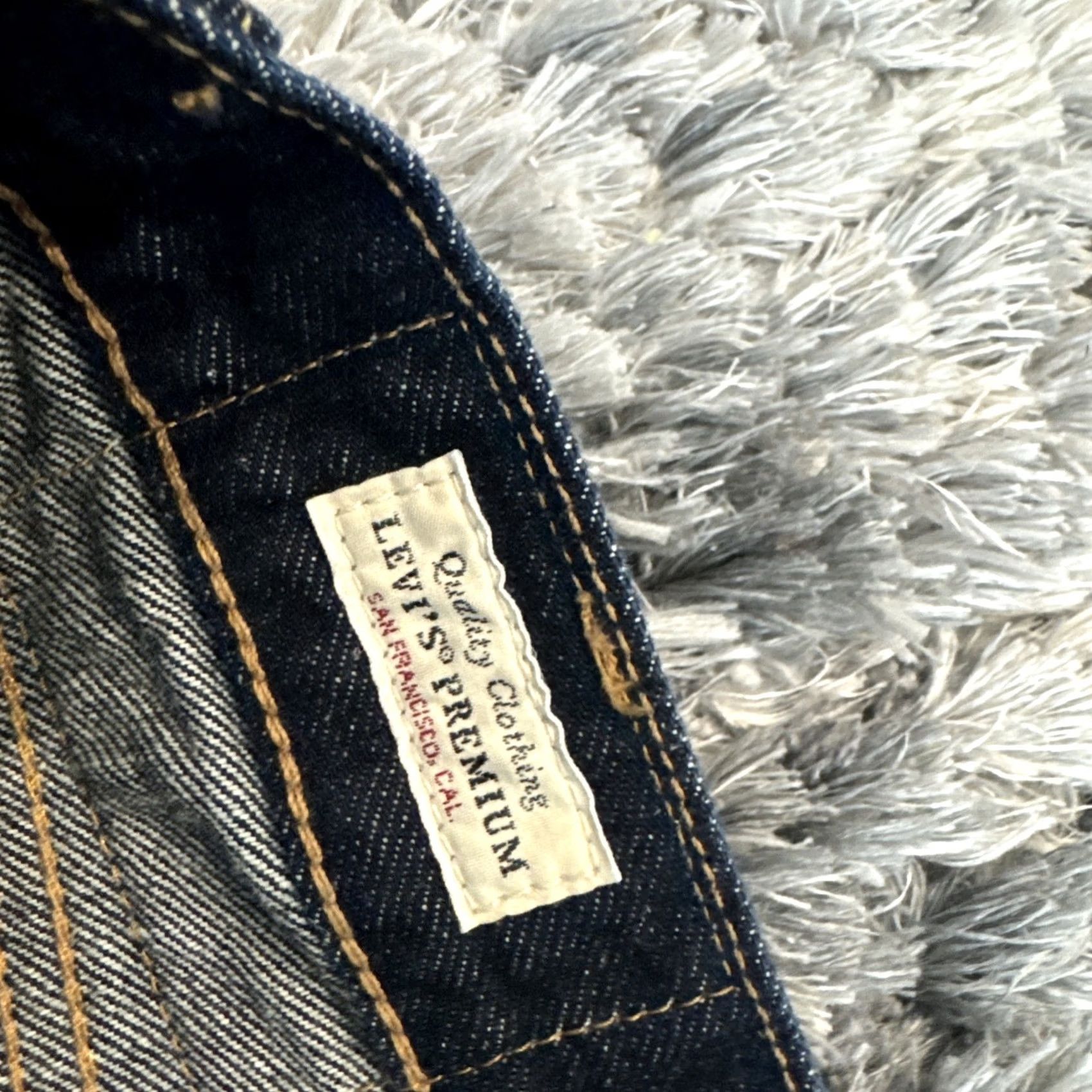 Levi's Levi’s Premium Quality Jeans Men’s Size 36x32 Straight Fit Dark Blue Denim Big E Size US 36 / EU 52 - 7 Thumbnail