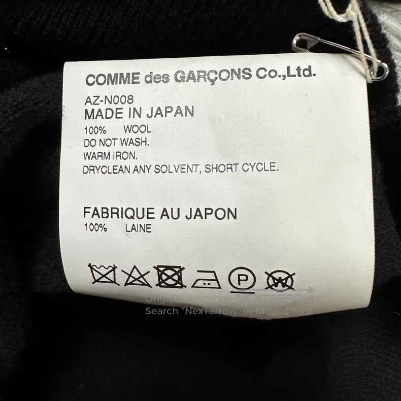 Comme des Garcons Comme Des Garcons Red Heart Wool Cardigan Black Size L / US 10 / IT 46 - 6 Thumbnail