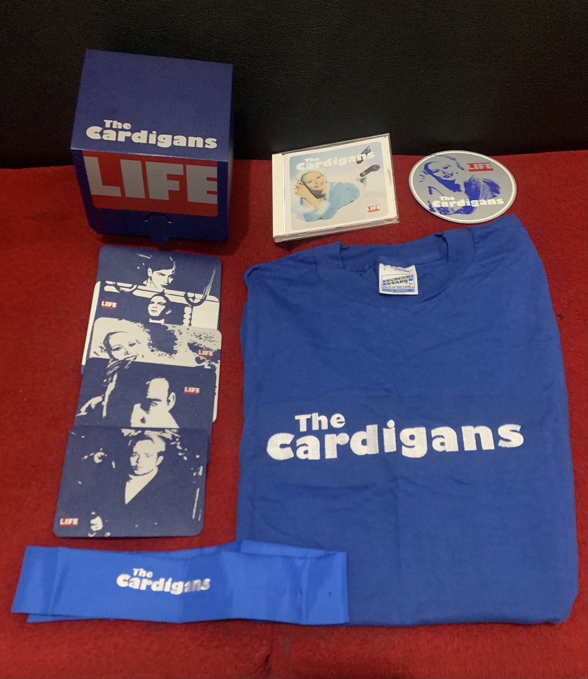 image of Band Tees x Vintage The Cardigans Limited Edition Boxset in Blue, Men's (Size Large)