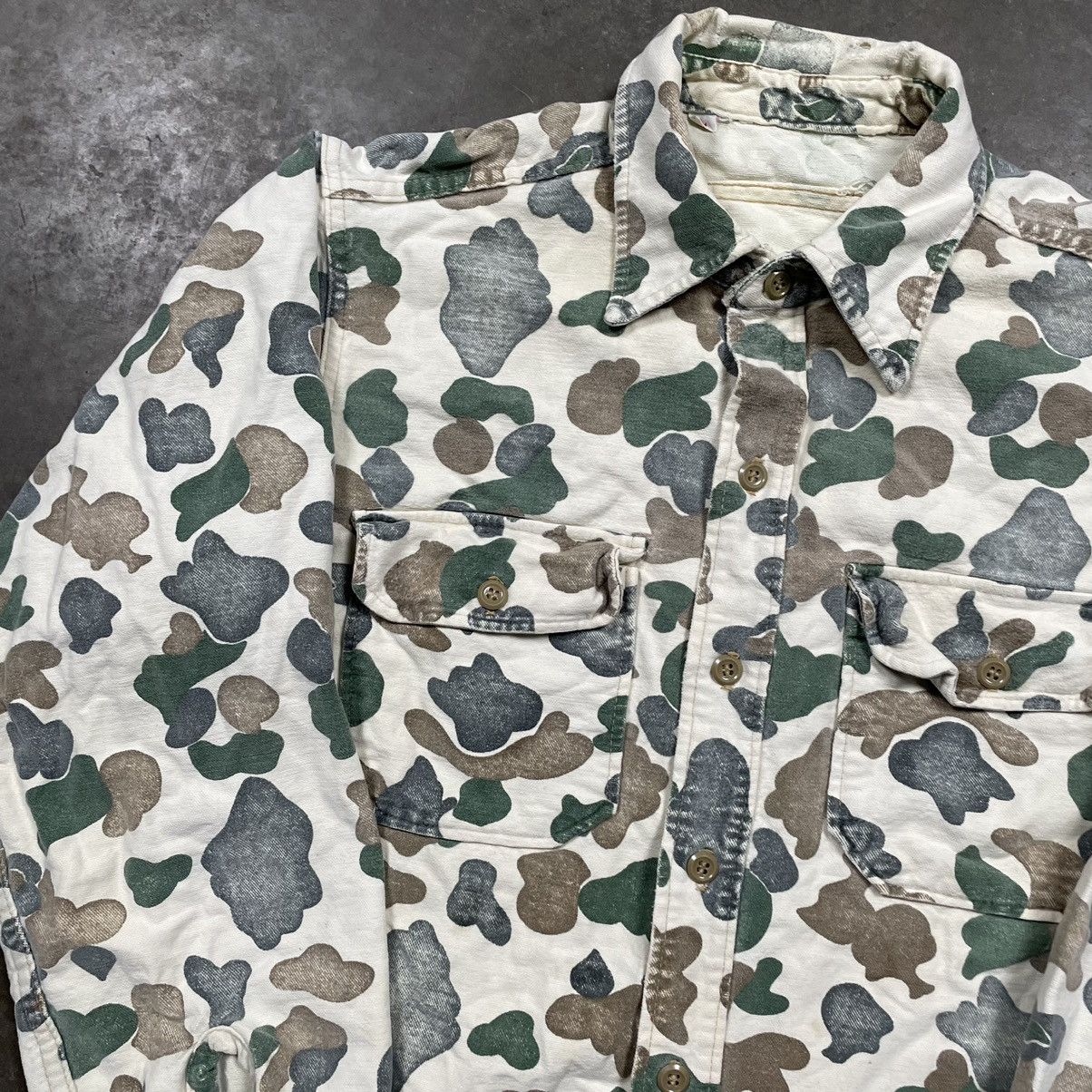 Vintage True Vintage Military Frogskin Duck Camo Button Up 60s 70s Size US L / EU 52-54 / 3 - 4 Thumbnail