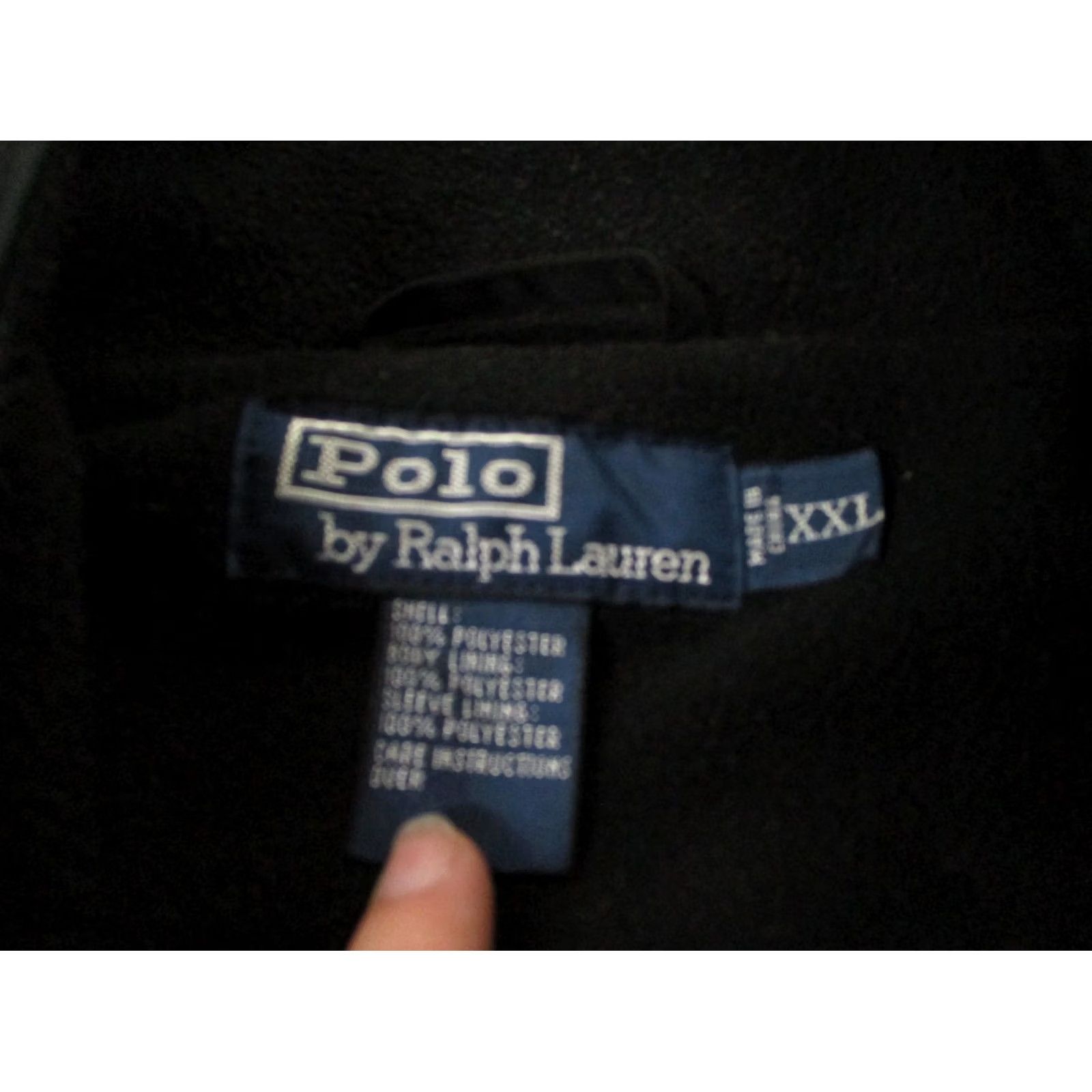 Polo Ralph Lauren Polo Ralph Lauren Jacket Mens 2XL Fleece Lined Golf Bomber Track Sport Pony Black Size US XXL / EU 58 / 5 - 6 Thumbnail