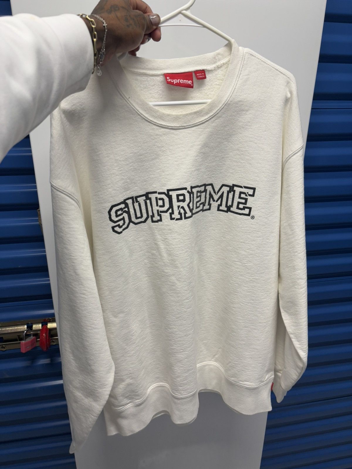 Supreme Supreme shattered logo crewneck Size US XL / EU 56 / 4 - 1 Thumbnail