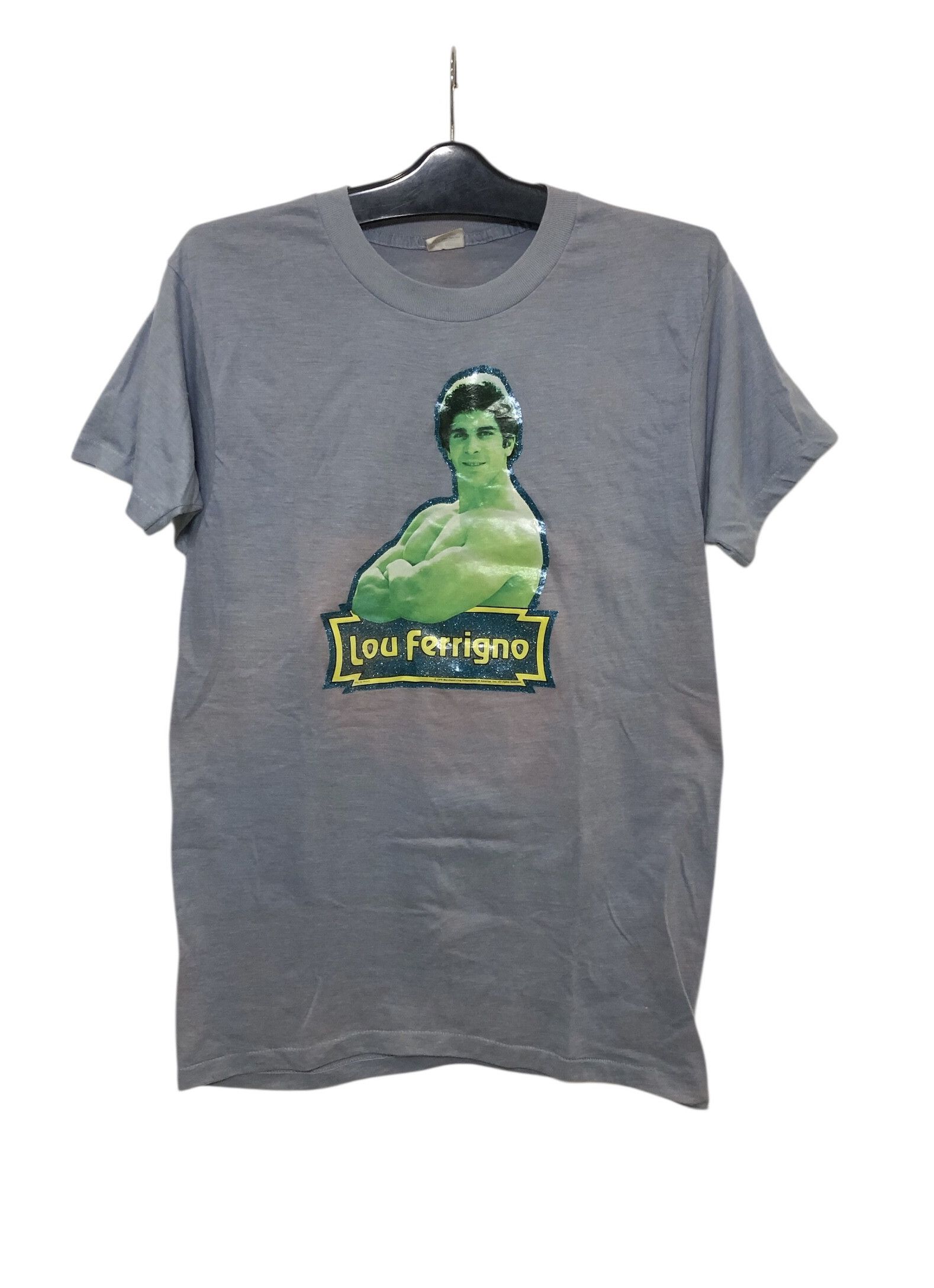 Marvel Comics × Vintage Vintage 70s Hulk Lou Ferrigno Iron-on Tshirt Size US M / EU 48-50 / 2 - 1 Thumbnail