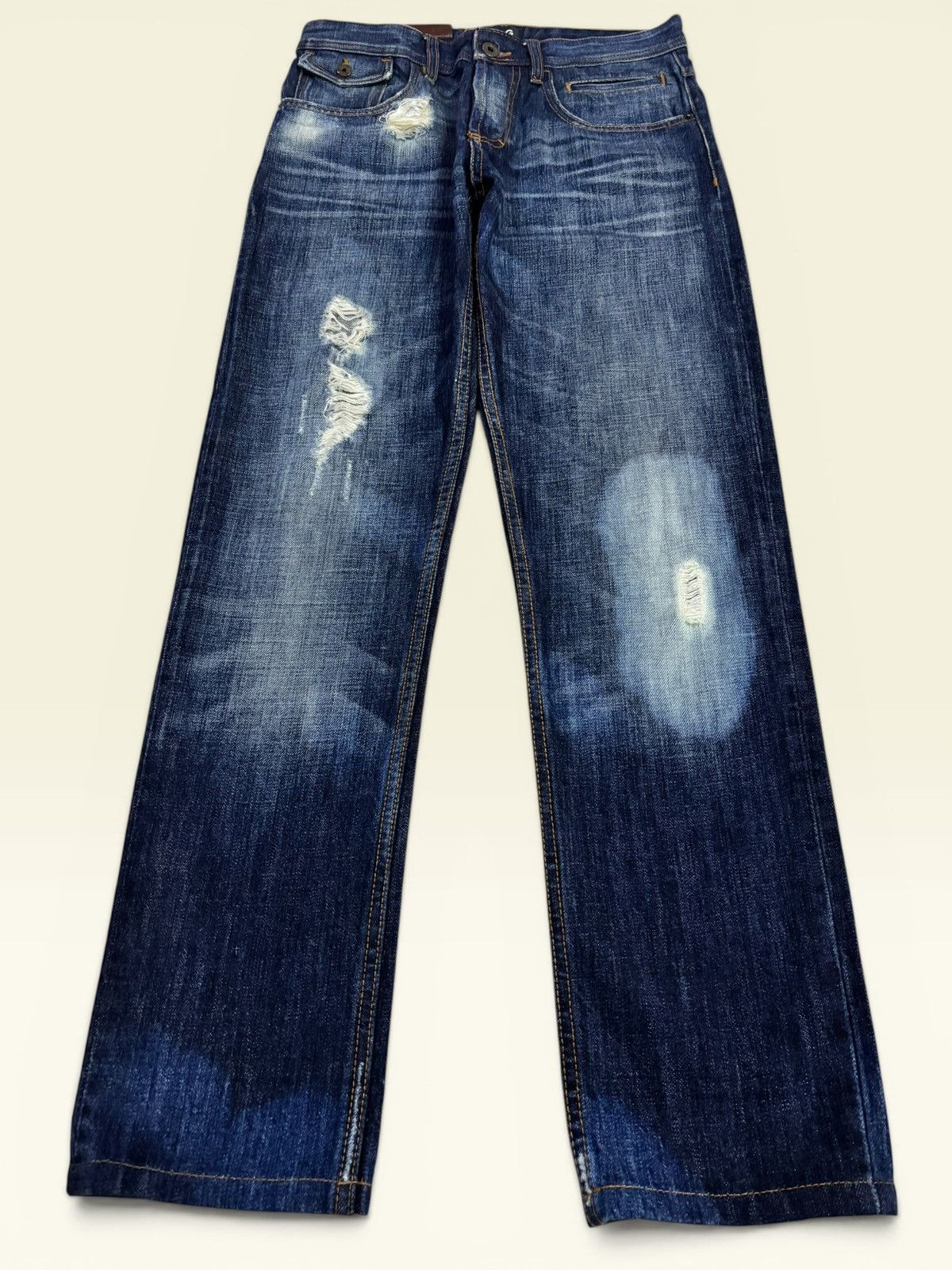 Dolce & Gabbana Italy Dolce & Gabbana Distress Faded Jeans Size US 29 - 1 Thumbnail