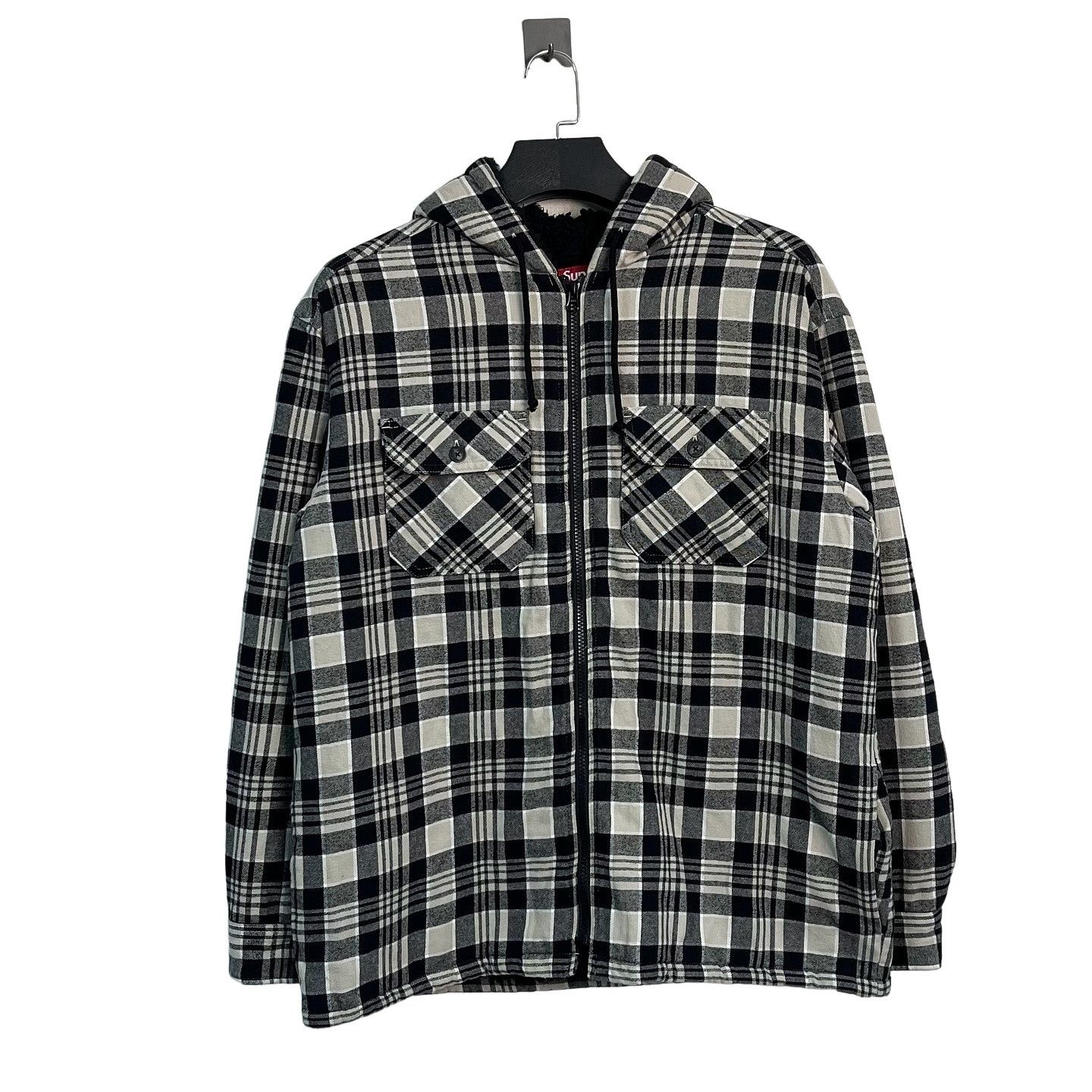 Supreme Supreme Accent Brushed Zip Up Hooded Sweater | Grailed