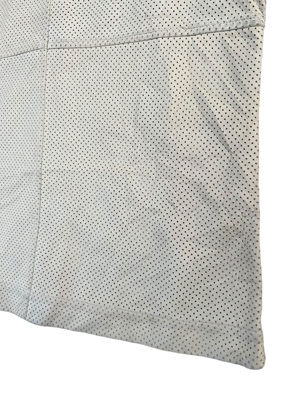 Katharine Hamnett London Vintage KHL Sheepskin Mesh Leather Shirt Sleeveless Size US S / EU 44-46 / 1 - 18 Thumbnail