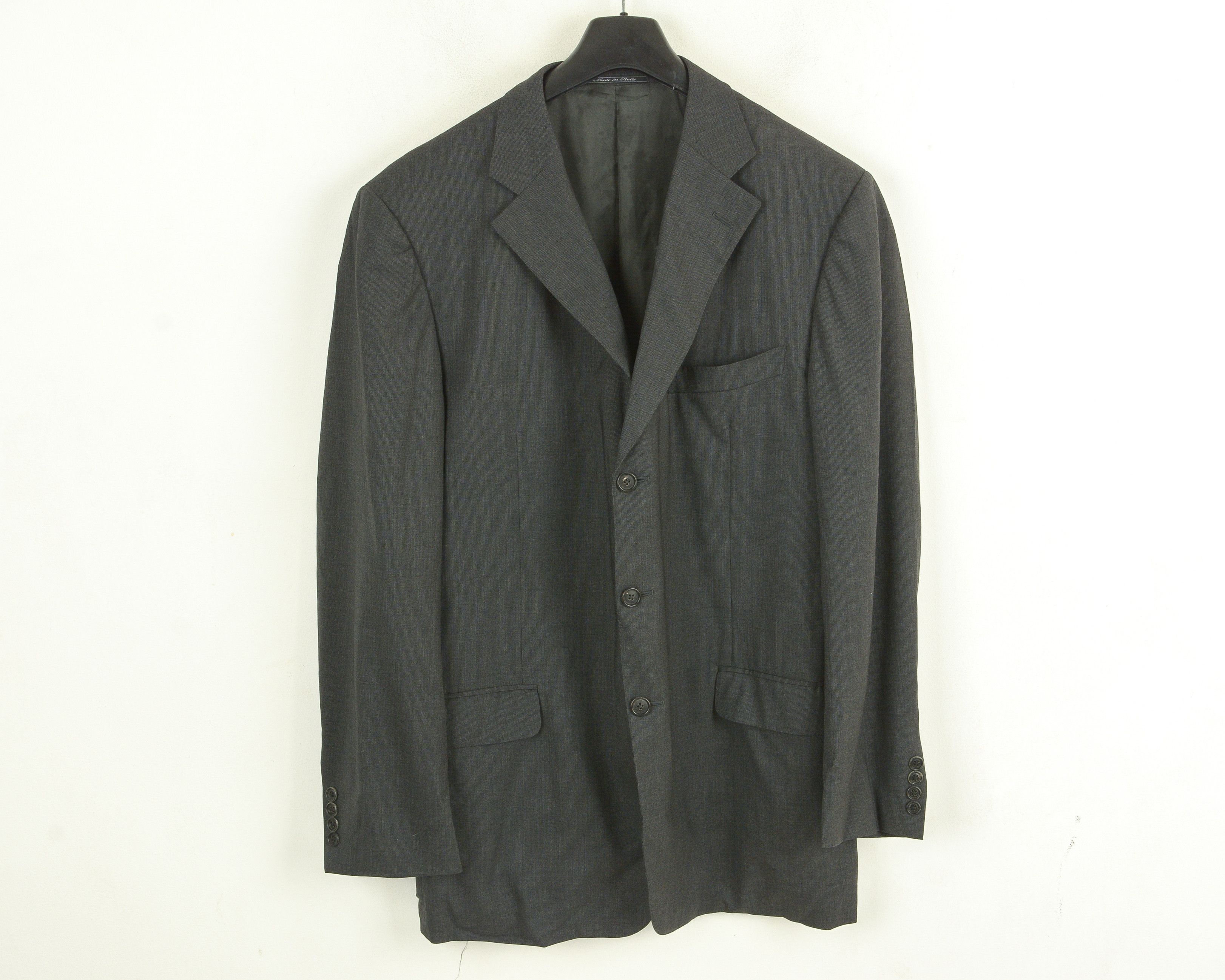 Ermenegildo Zegna Wool Blazer Formal EU 56 Jacket Sport Coat Black Size 46R - 1 Thumbnail