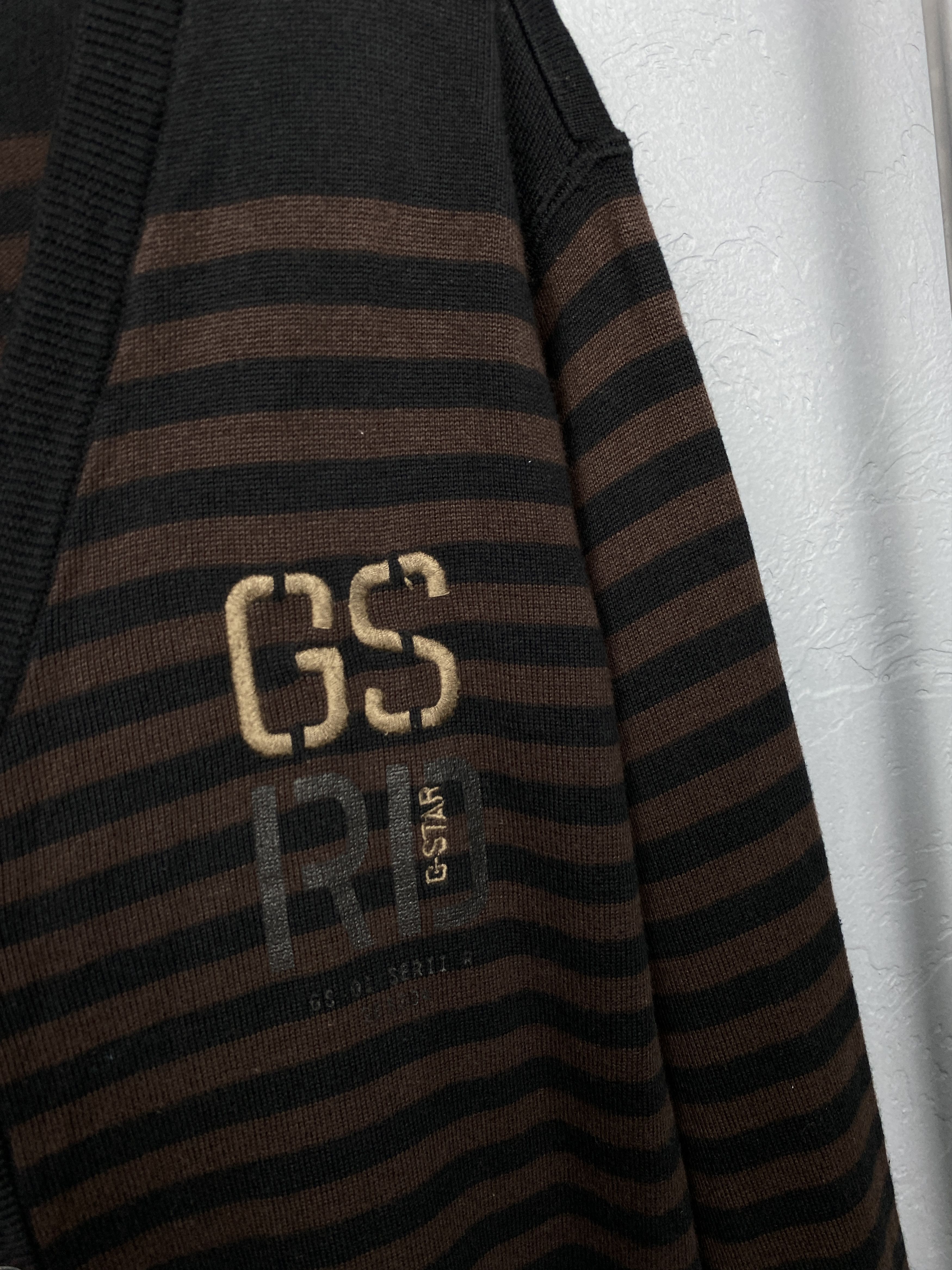 G-Star G Star Raw Vintage Mens Knit Cardigan Sweater Size US L / EU 52-54 / 3 - 3 Thumbnail