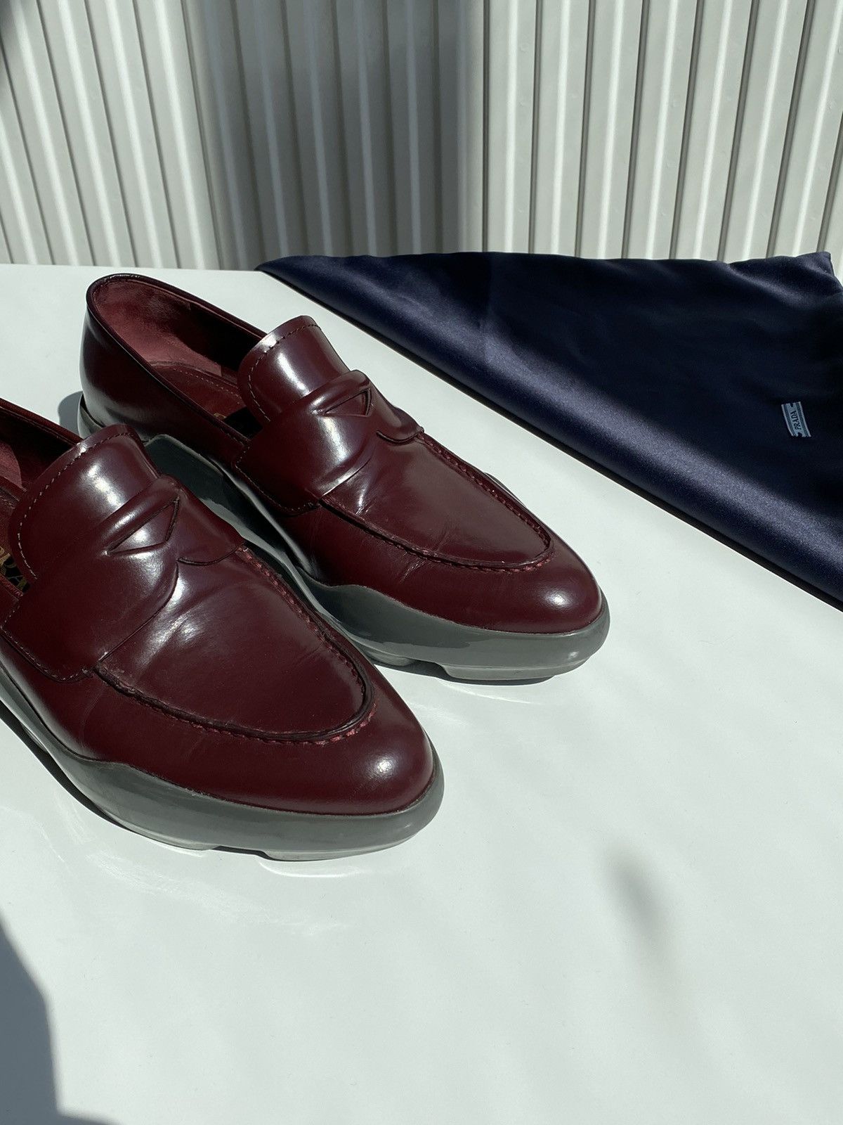 Prada Prada Penny Loafers Platforms Leather Size US 6 / IT 36 - 2 Thumbnail