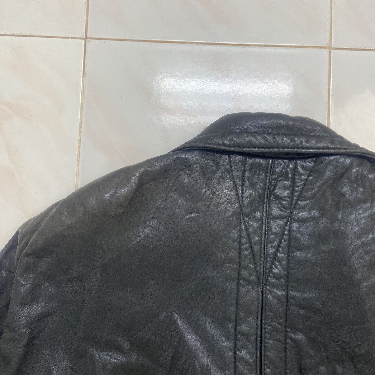 Genuine Leather × Leather Attitude Pegabo Bomber Style Loose Oversize Leather Jacket Size US M / EU 48-50 / 2 - 18 Thumbnail