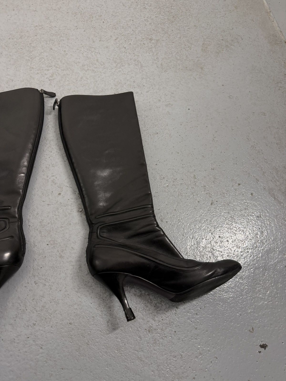 Salvatore Ferragamo Salvatore Ferragamo Leather Riding Boots Size US 9 / IT 39 - 8 Thumbnail