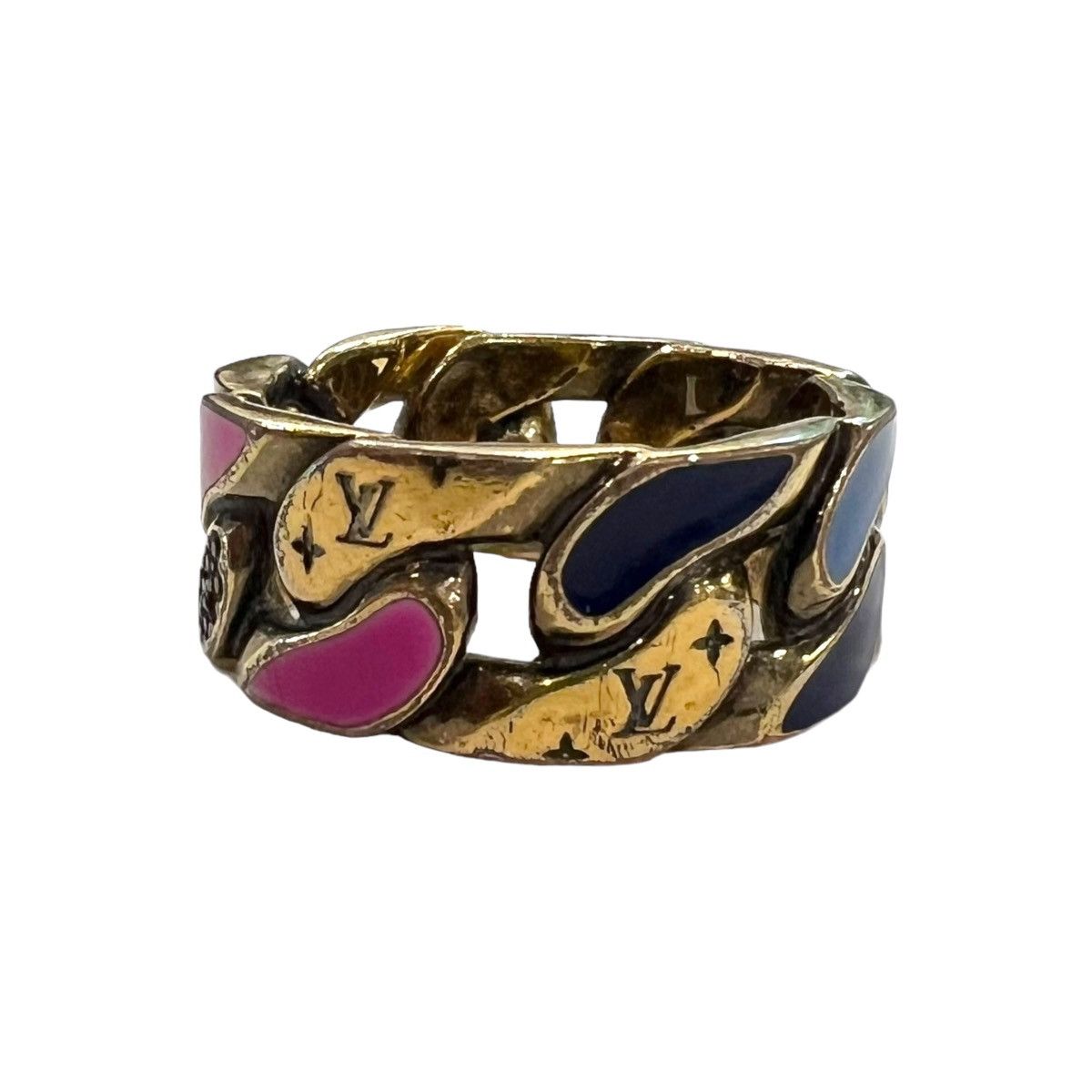 Louis vuitton chain links patches ring discount