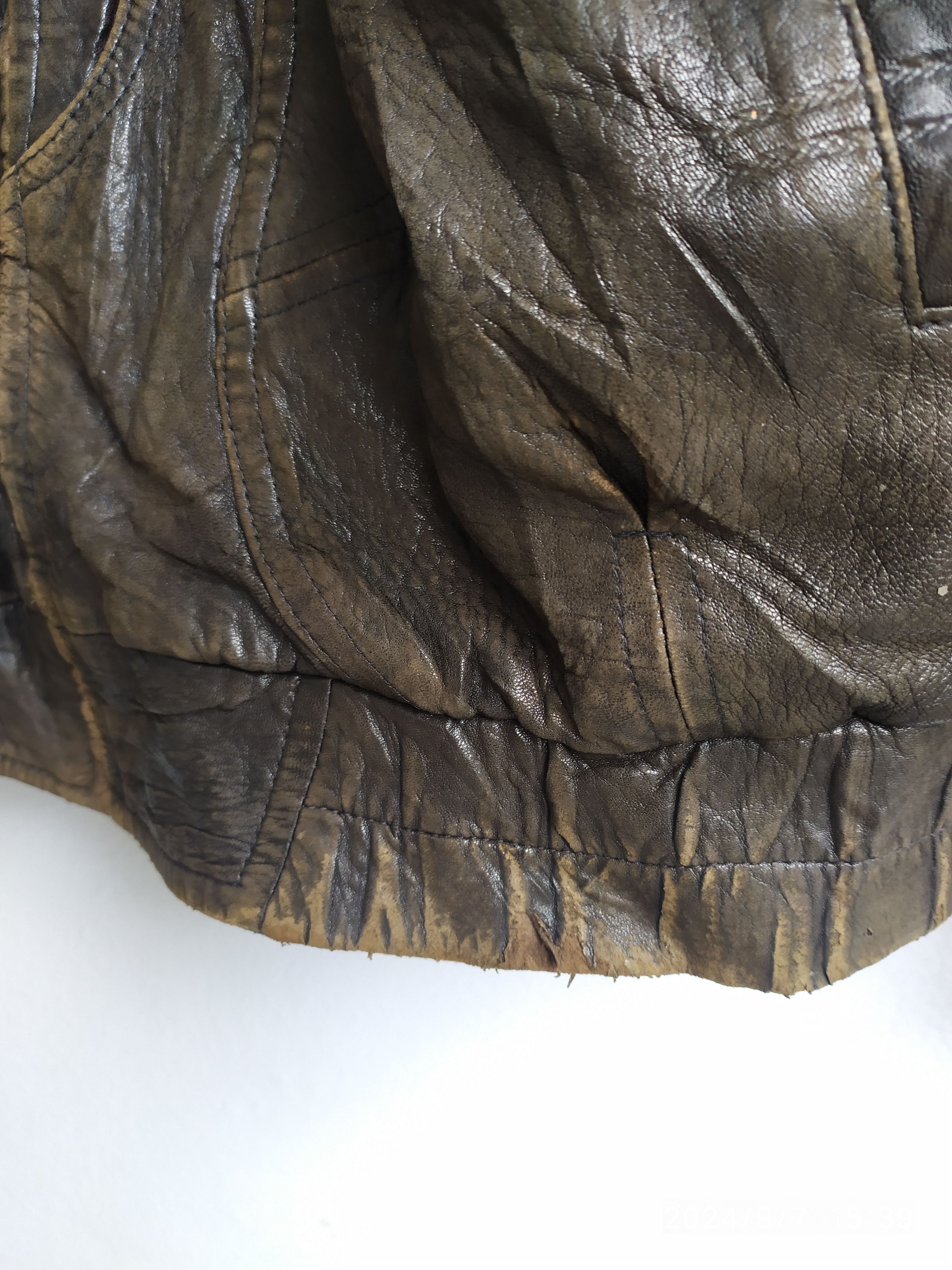 Vintage Vintage Robert Comstock Bikers Leather Jacket Size US L / EU 52-54 / 3 - 12 Thumbnail