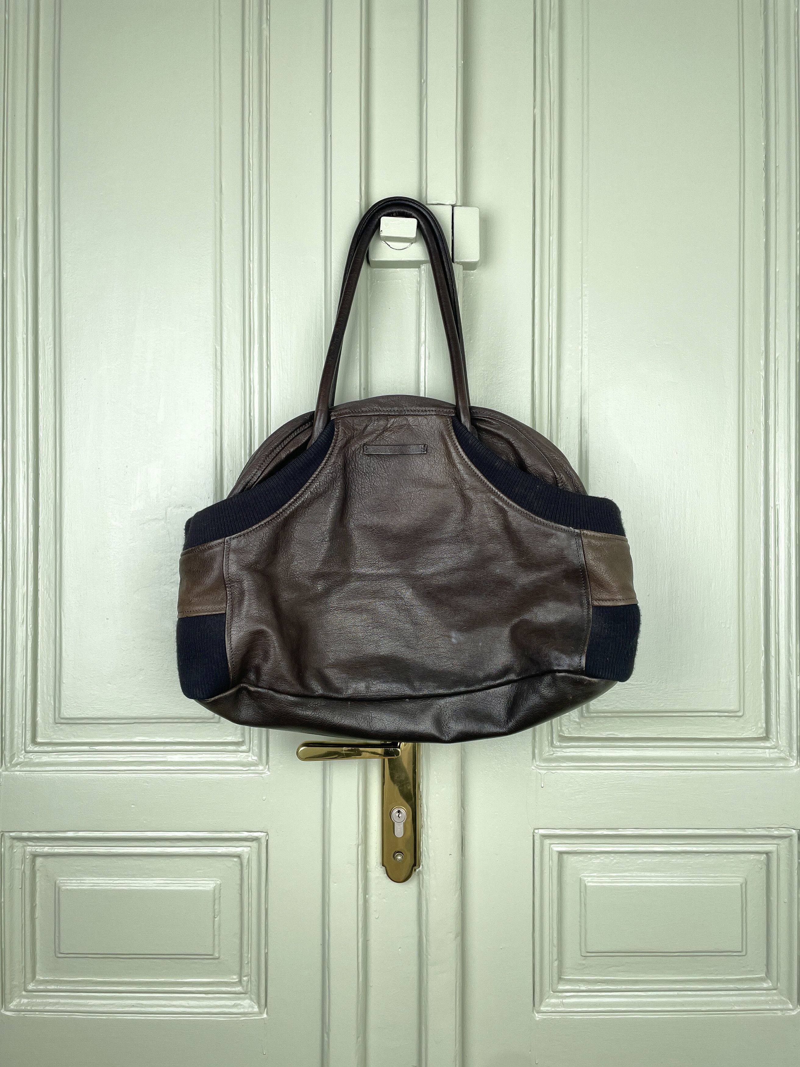 Jean Paul Gaultier Jean Paul Gaultier 90s Leather Cargo Bomber Bag 