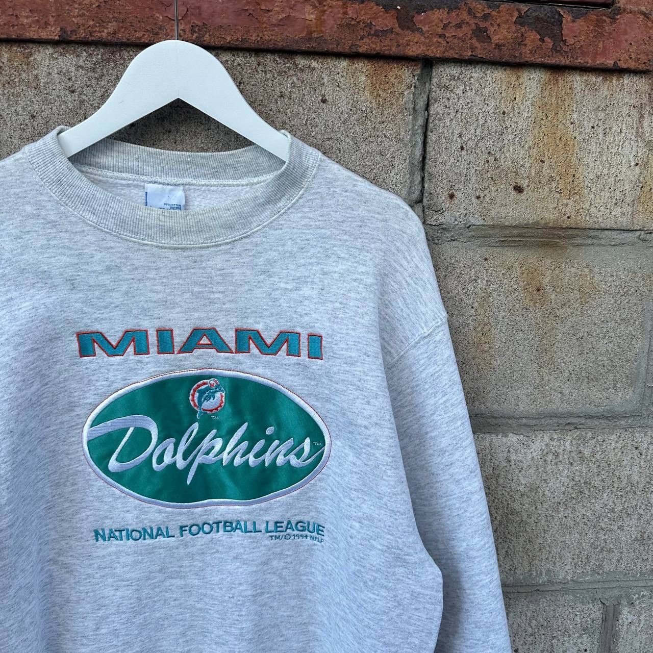 NFL Vintage Miami Dolphins Sweatshirt 1994 NFL Big Logo Size L Size US L / EU 52-54 / 3 - 5 Thumbnail