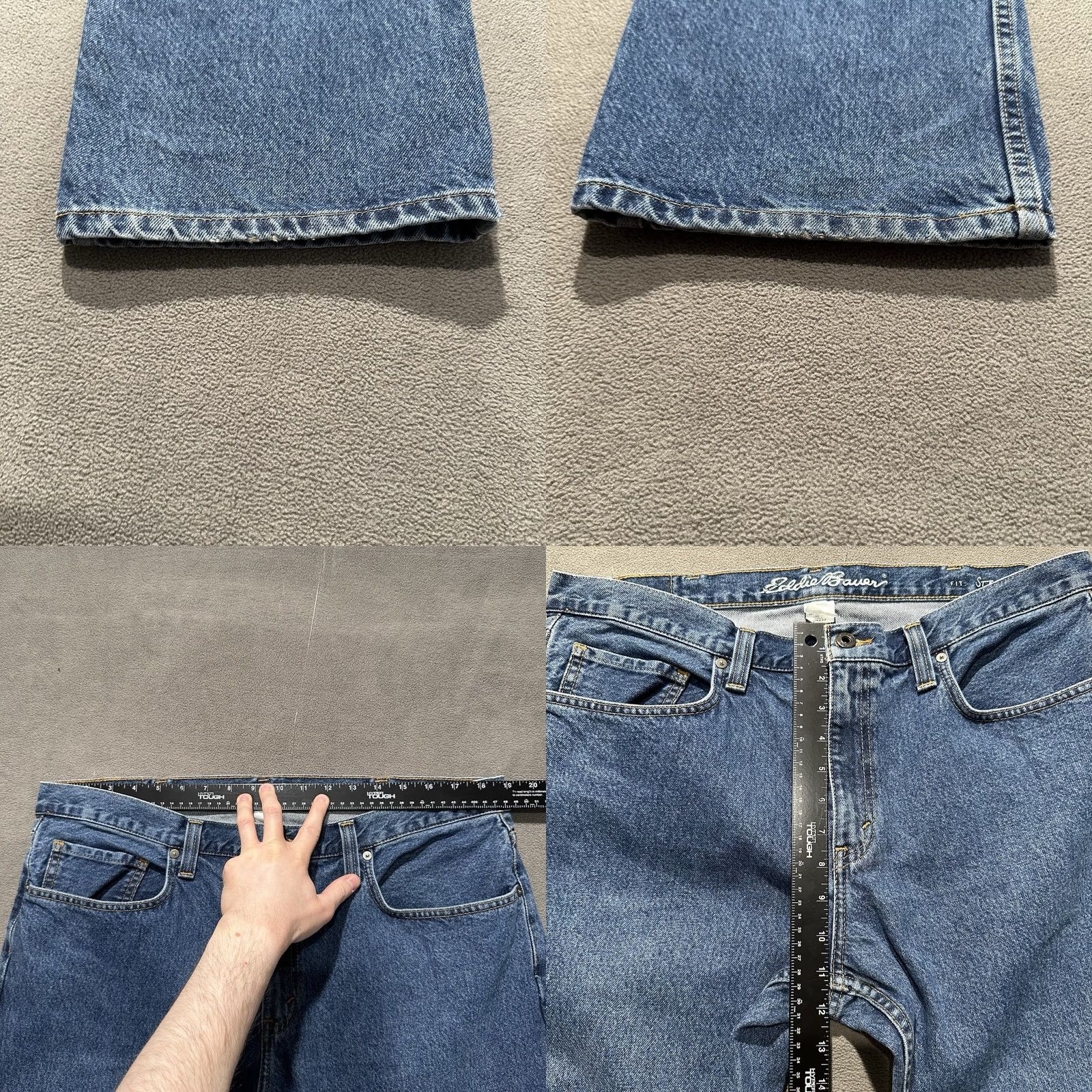 Eddie Bauer Eddie Bauer Jeans Mens 38x30.5 Straight Fit Stonewash Blue Denim GUC Size US 38 / EU 54 - 8 Thumbnail