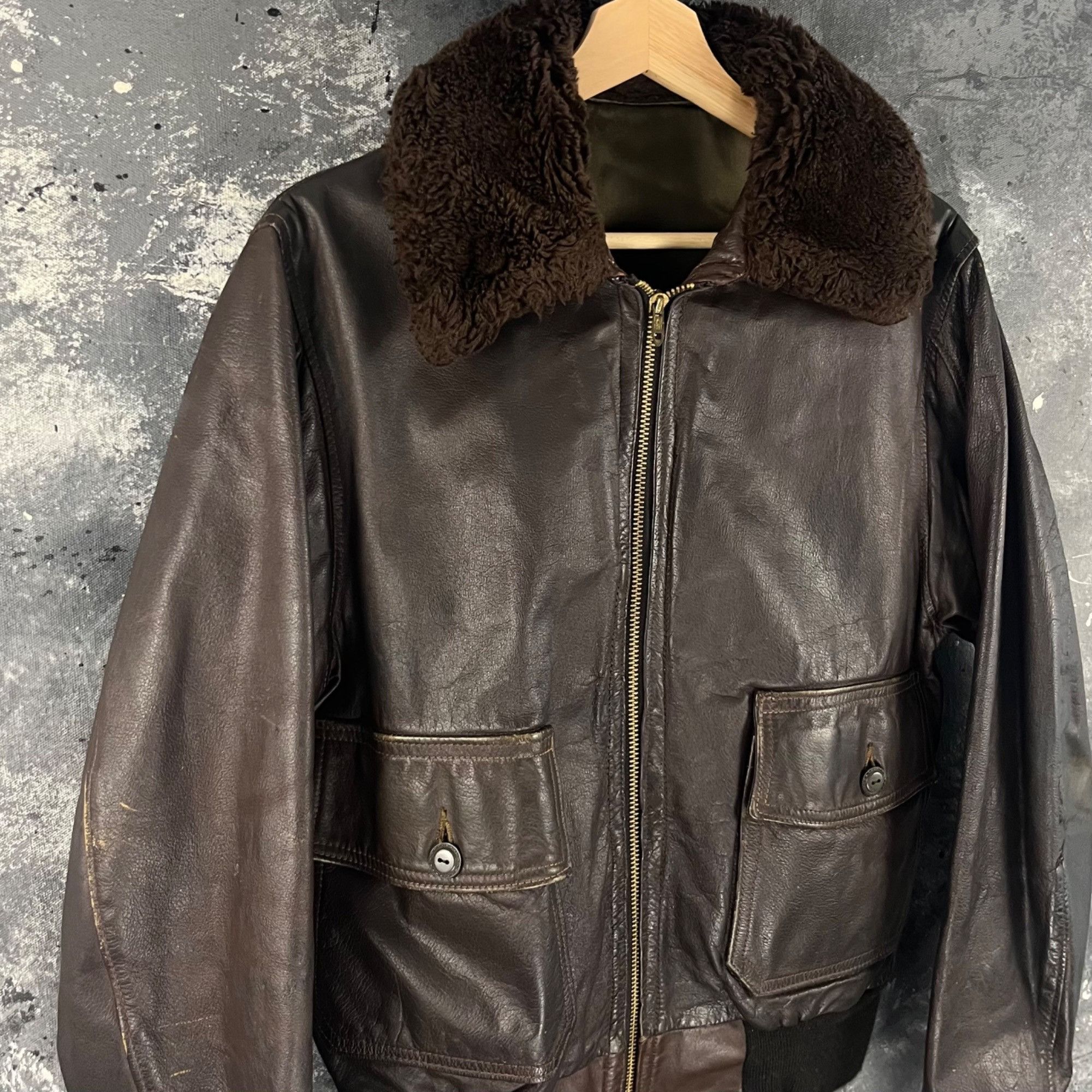 Vintage Vintage 60’s G-1 Military leather jacket Size US M / EU 48-50 / 2 - 2 Thumbnail