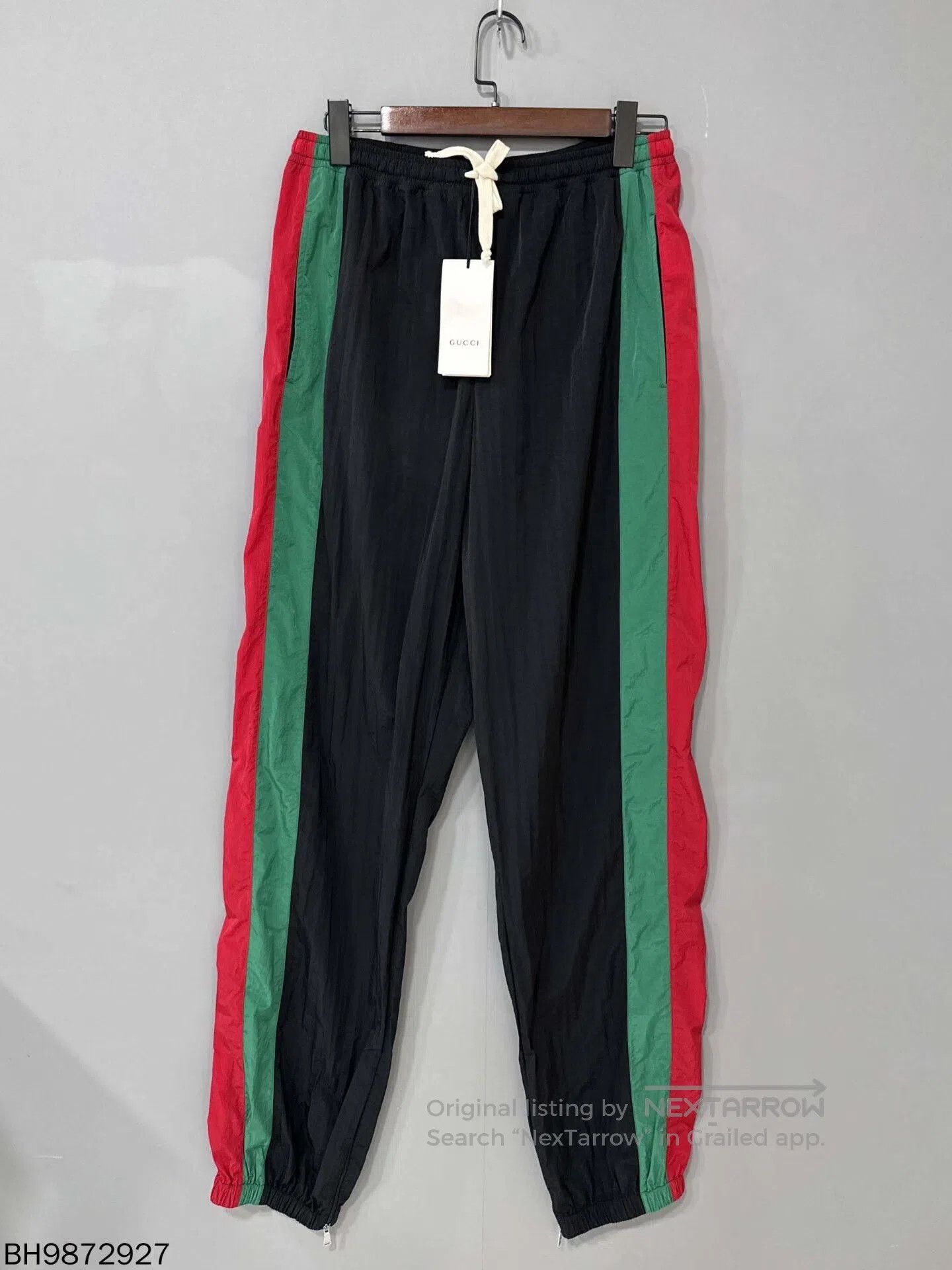 Gucci embroidered logo striped casual pants. Size US 30 / EU 46 - 1 Thumbnail