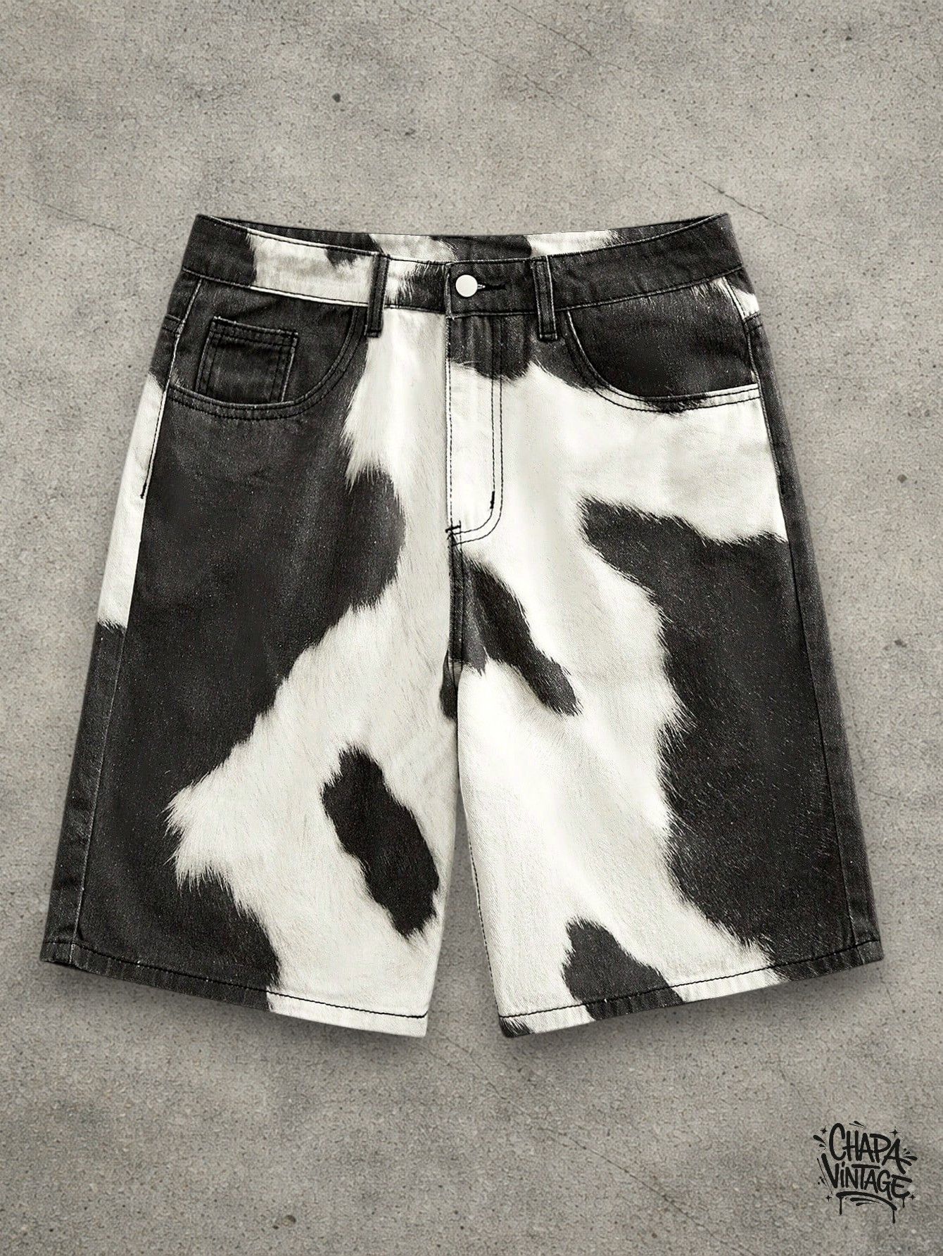 Japanese Brand Cow design shorts Size US 32 / EU 48 - 1 Thumbnail