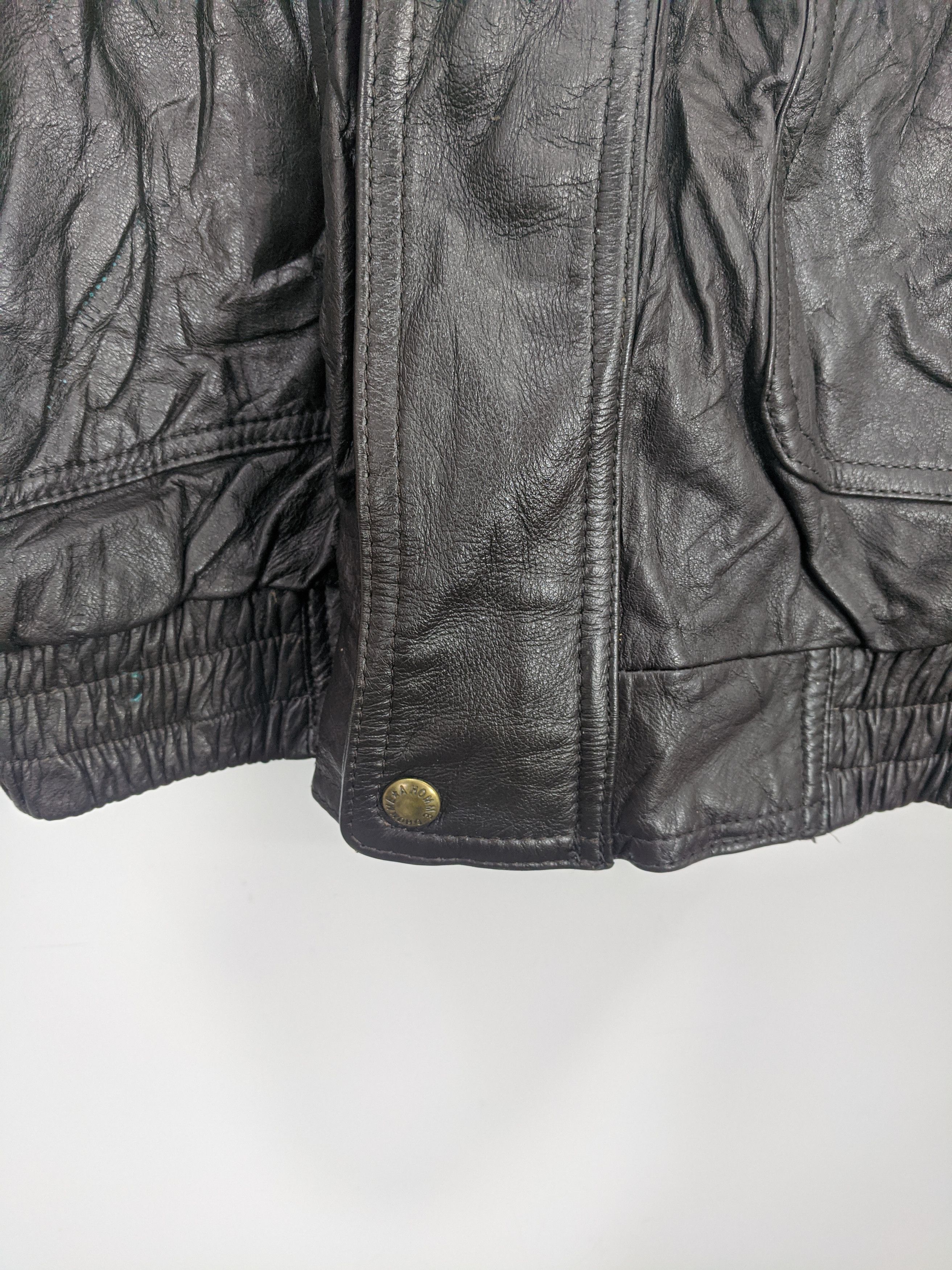 Japanese Brand D’Homme A Homme Leather Jacket Heavy J0344 Size US L / EU 52-54 / 3 - 8 Thumbnail