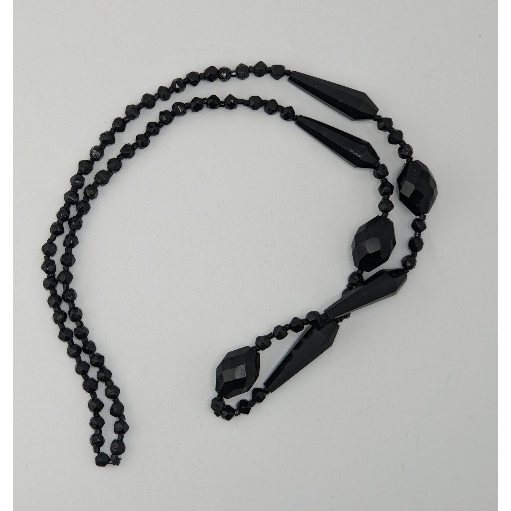 Other Corporate Goth Faceted Black Glass Beaded Necklace Size ONE SIZE - 2 Thumbnail