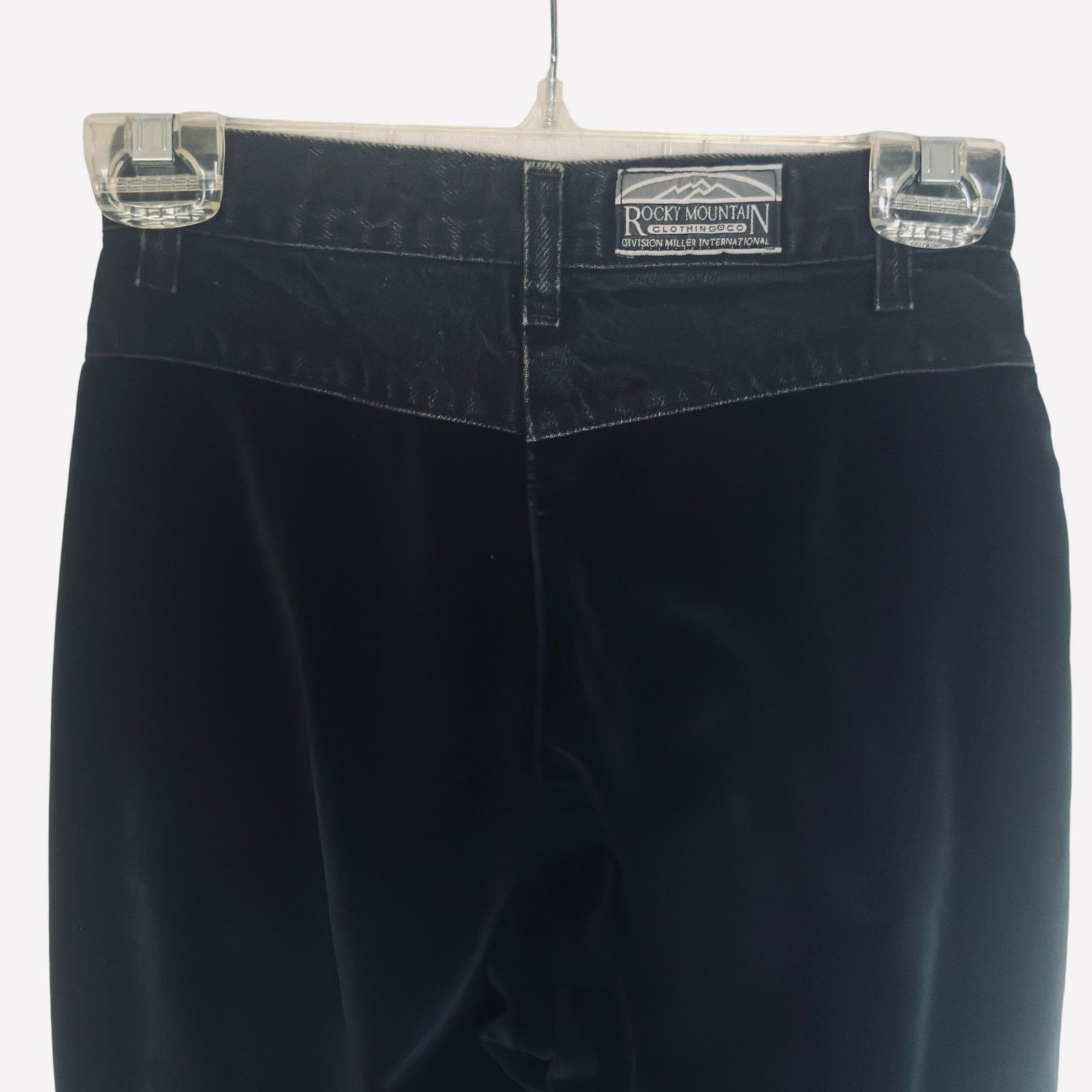 Rocky Mountain Featherbed Vtg Rocky Mountain Jeans Rockies Black High Rise Velvet Size 24" / US 00 / IT 34 - 7 Thumbnail