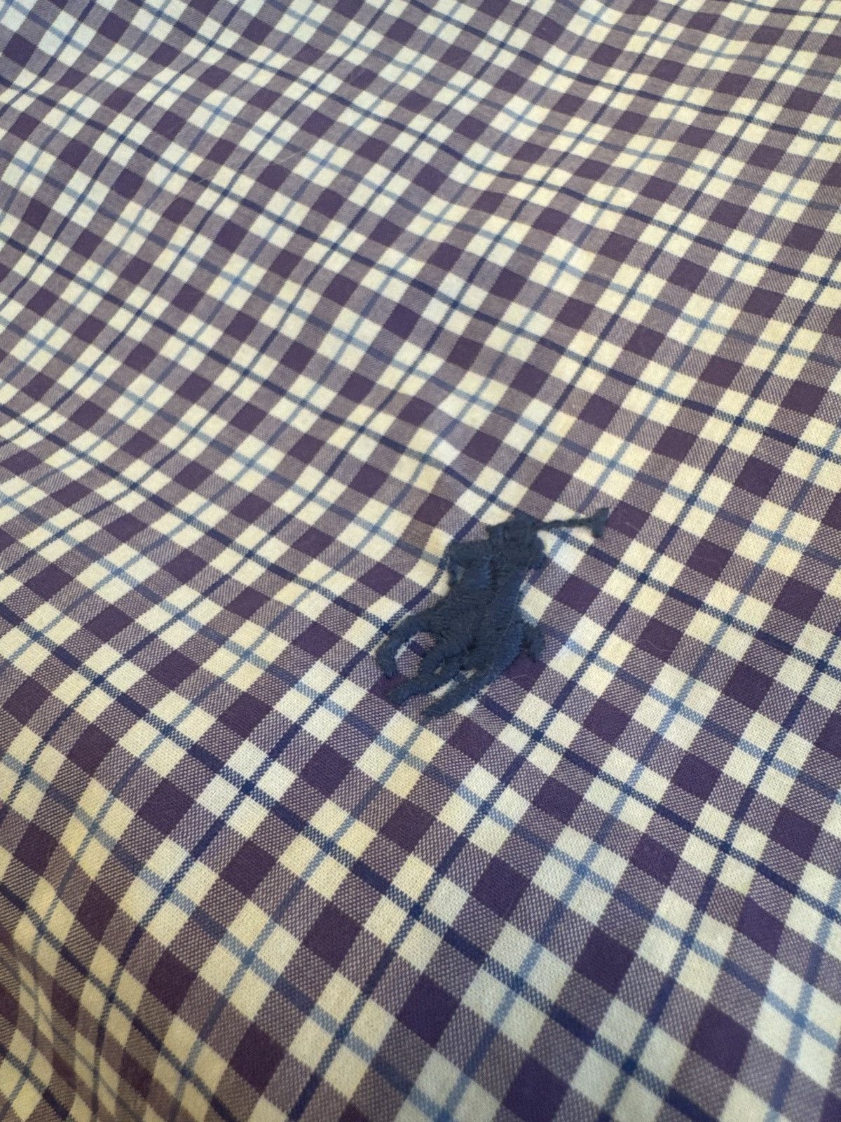 Polo Ralph Lauren Purple and blue plaid dress shirt Size US XL / EU 56 / 4 - 2 Thumbnail