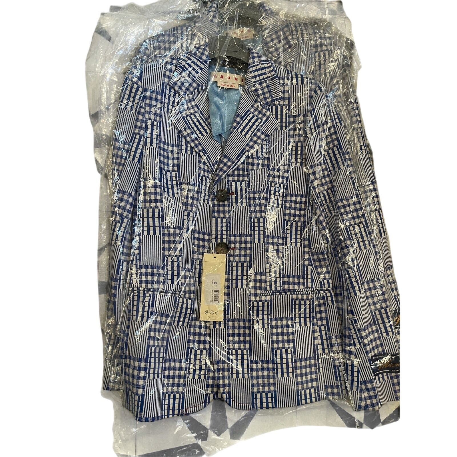 Marni Marni Blazer in Bluette, Size: 36 IT, NWT MSRP $2,600 Size XS / US 0-2 / IT 36-38 - 15 Thumbnail