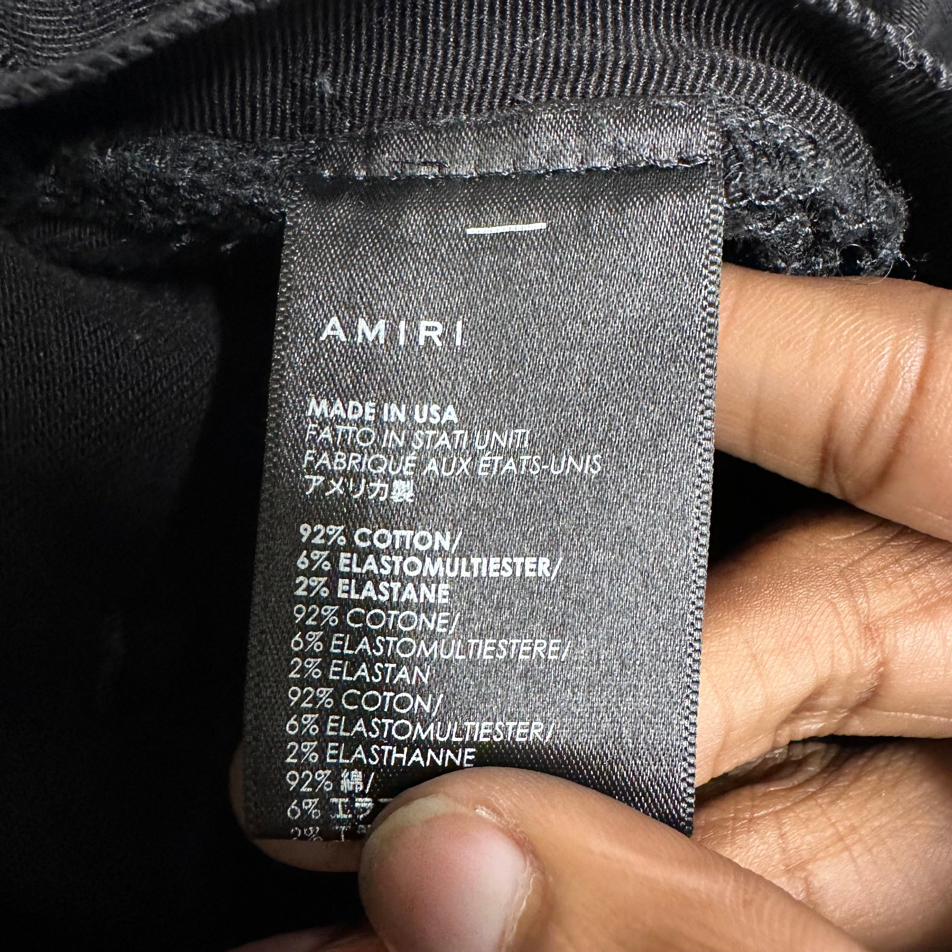 Amiri Amiri White Bones Patches Black Denim Jeans Sz 36 Size US 36 / EU 52 - 5 Thumbnail