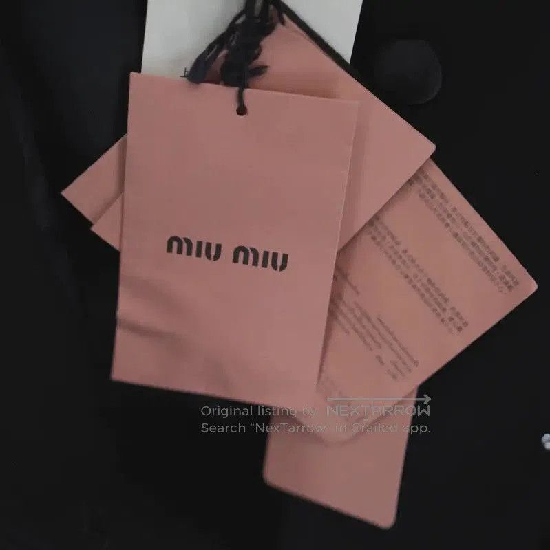 Miu Miu Miu Miu Black Floral Women's Jacket . Size M / US 6-8 / IT 42-44 - 6 Thumbnail