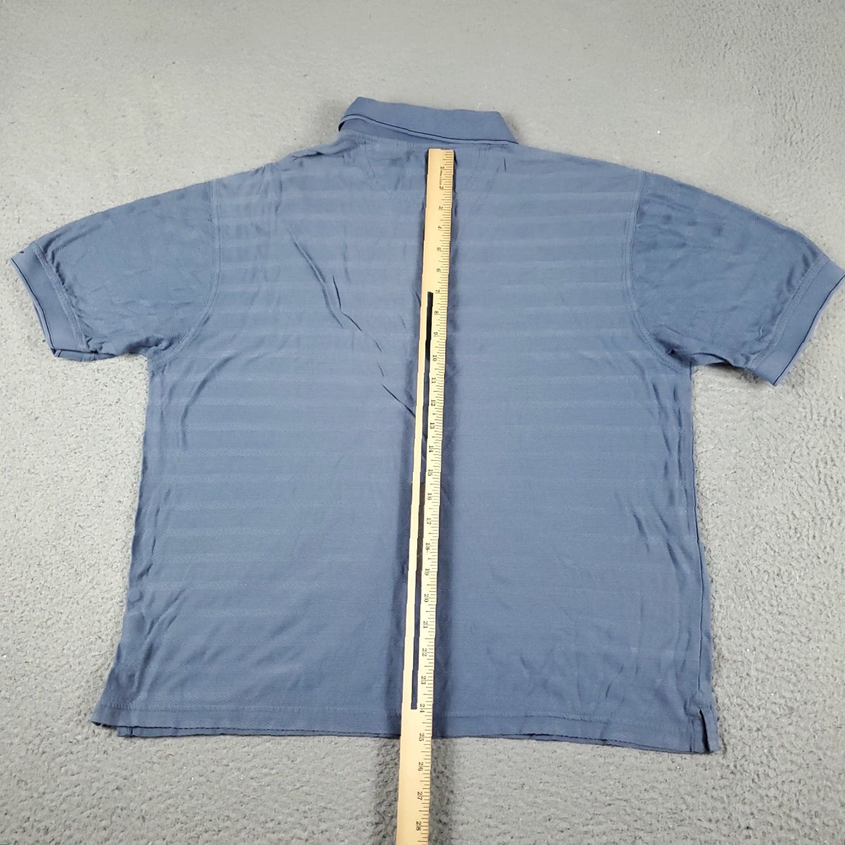 Vintage Greg Norman Polo Shirt Mens M Blue Cotton Short Sleeve Polo Shirt - RUNS SHORT - Button Collar Logo US Shipping Men Size US M / EU 48-50 / 2 - 5 Thumbnail